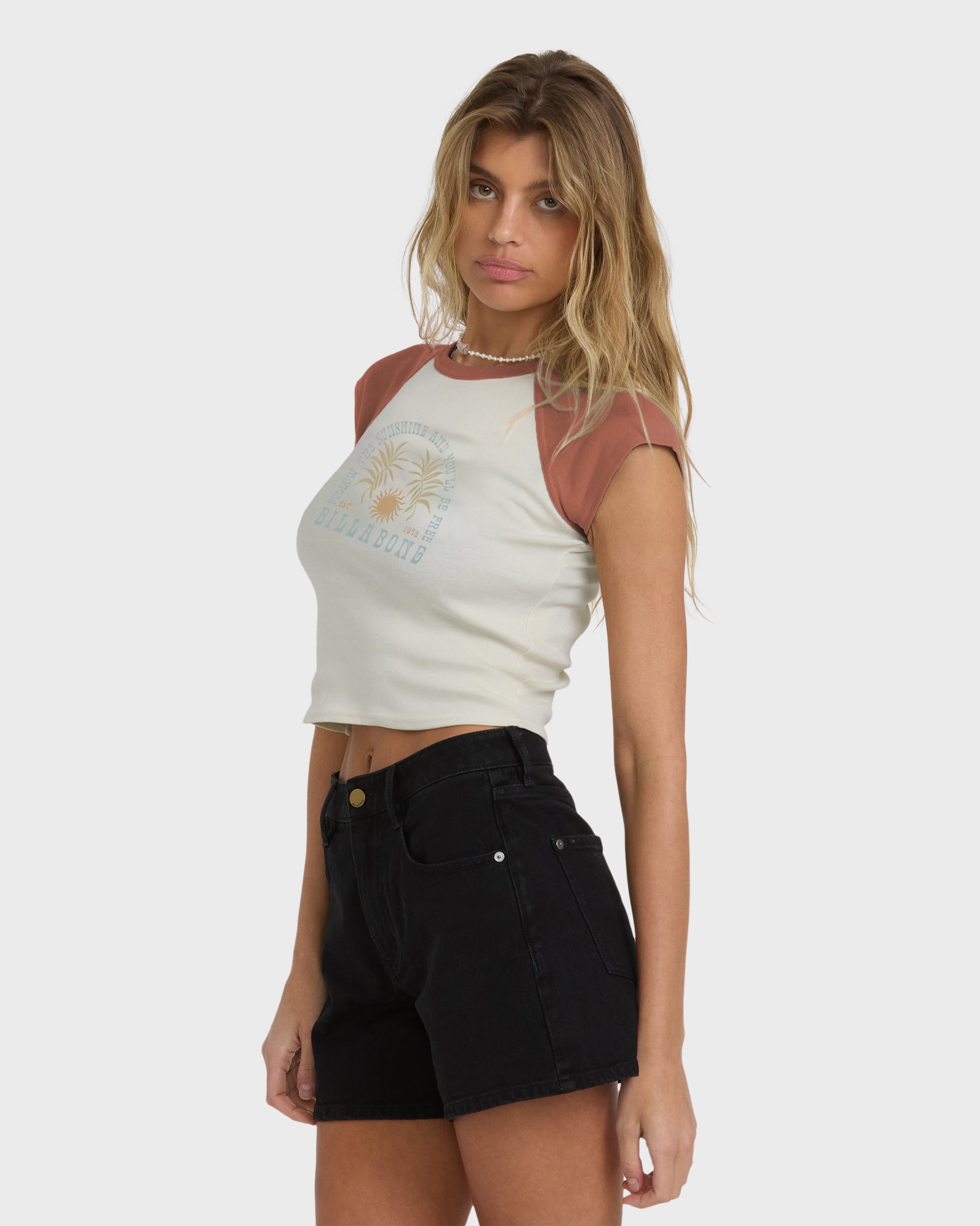Forever Had Short Sleeve Raglan Tee - Sedona