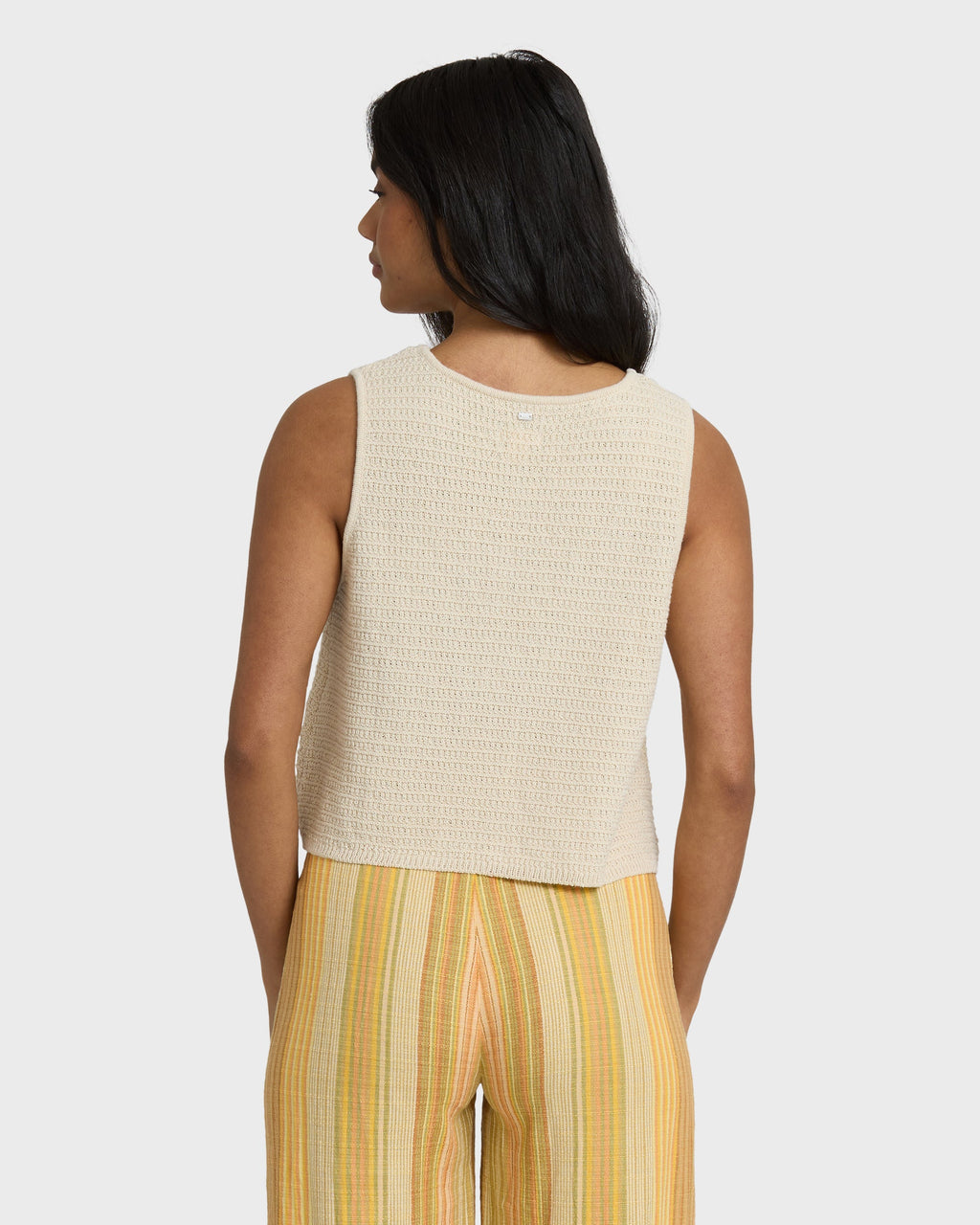Need Now Sweater Tank Top - White Cap
