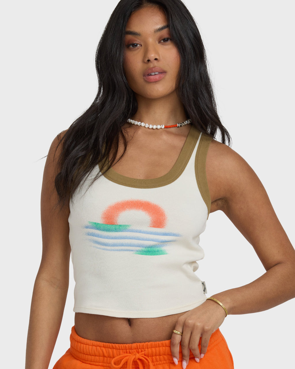 Schuyler Ringer Tank T-Shirt - Whitecap