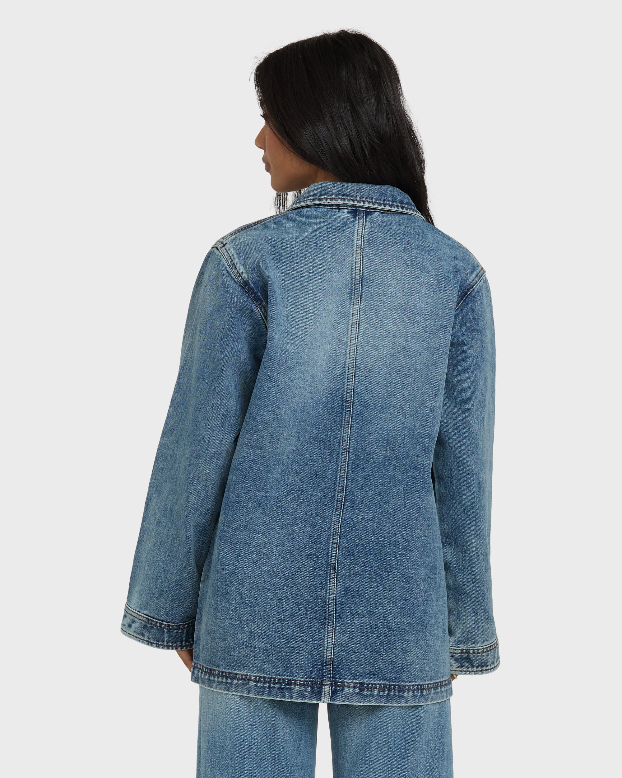 Denim Chore Coat - Atlantic Deep