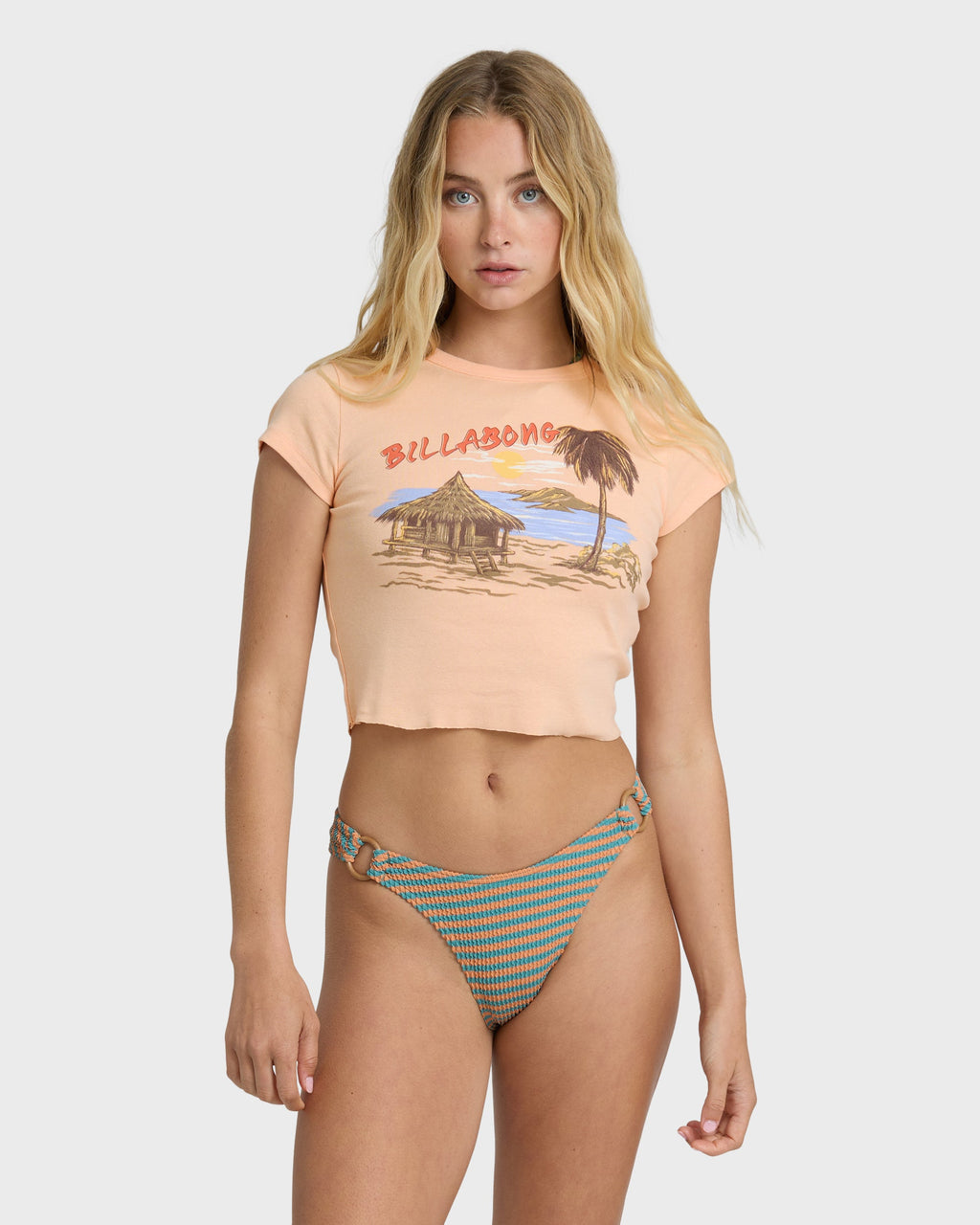 For The View Short Sleeve T-Shirt - Light Peach