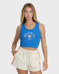 Sunset Horizons Tank - True Blue