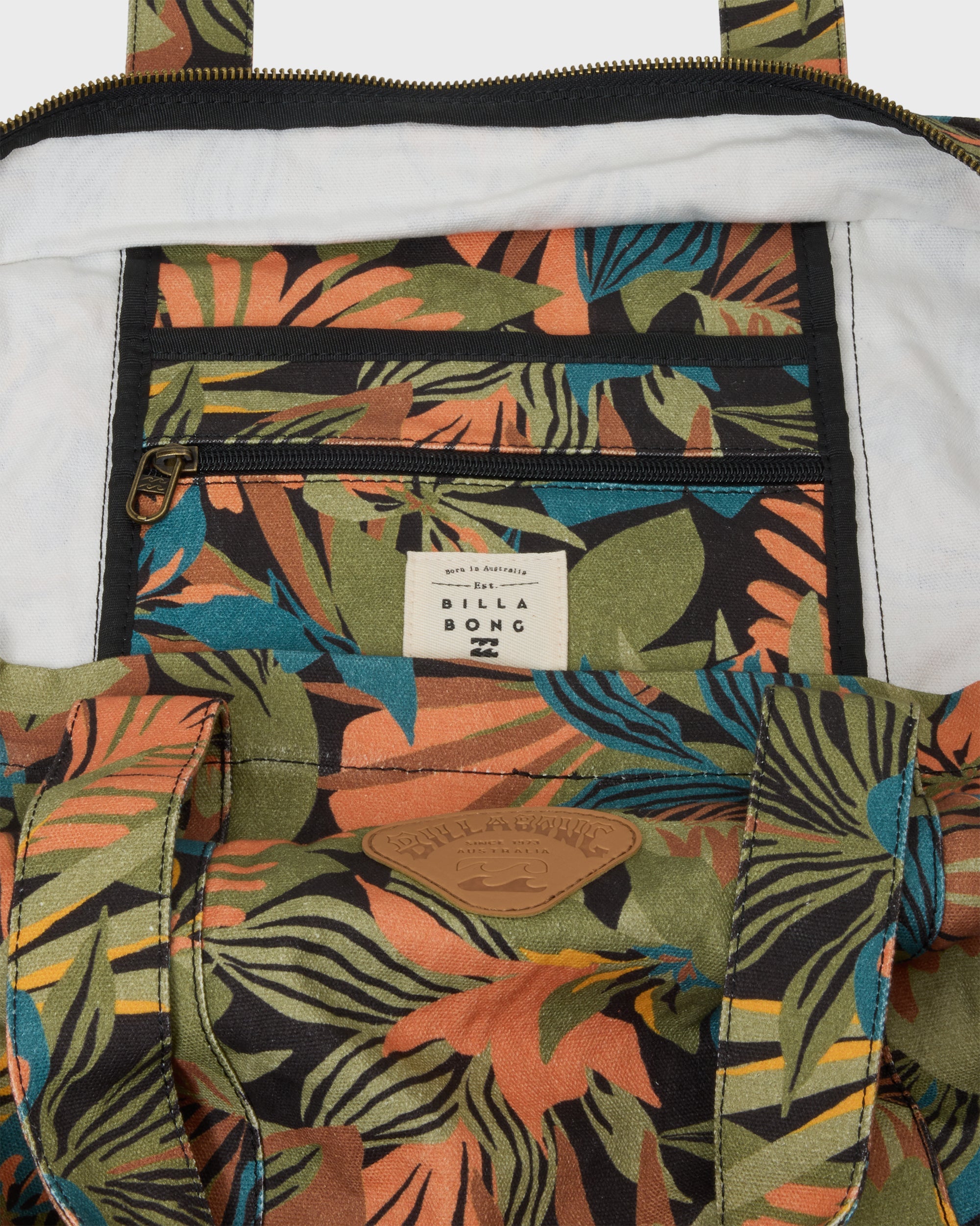 Poppins Playa Zip Top Tote - Black Multi