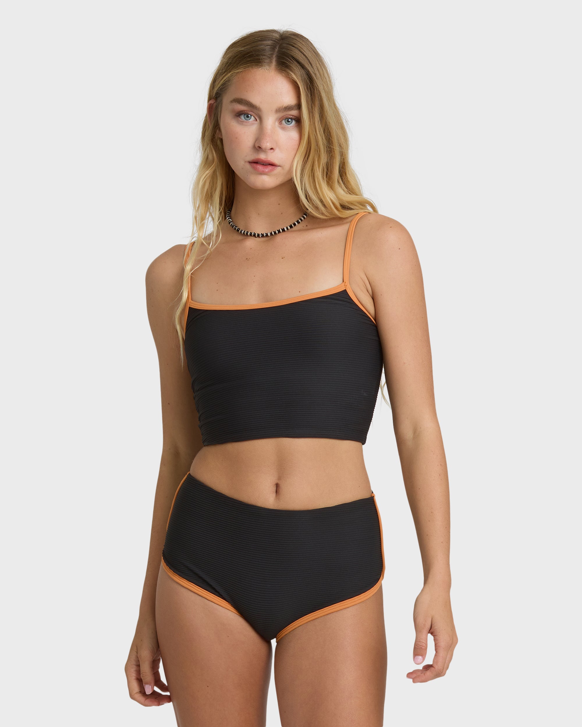 Tanlines Surf Short Surf Short Bikini Bottom - Black