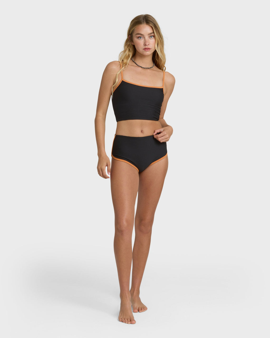 Tanlines Surf Short Surf Short Bikini Bottom - Black