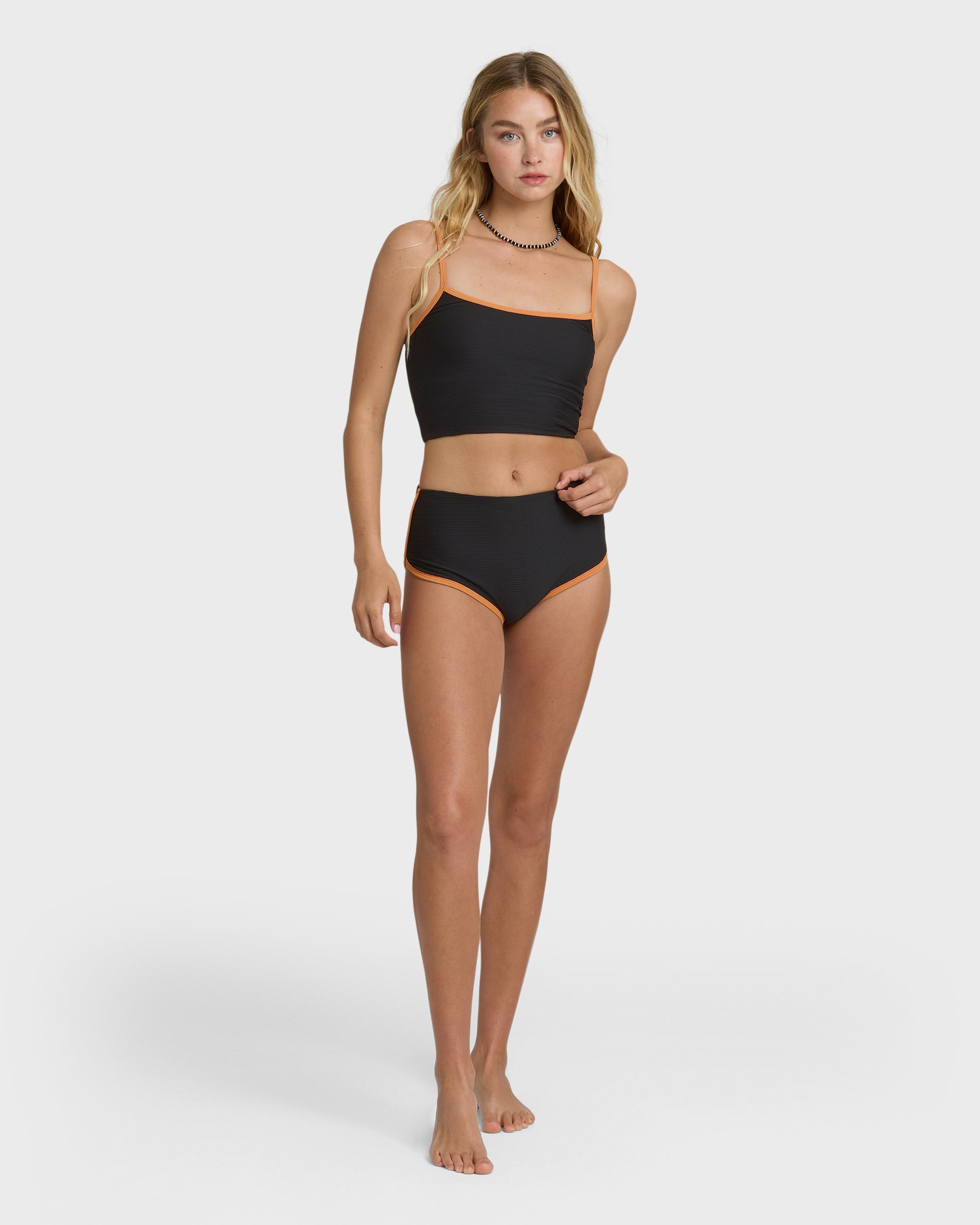 Tanlines Surf Short Surf Short Bikini Bottom - Black