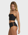 Tanlines Surf Short Surf Short Bikini Bottom - Black