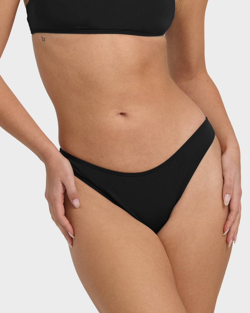 Sol Searcher Hike Medium Bikini Bottoms - Black Pebble