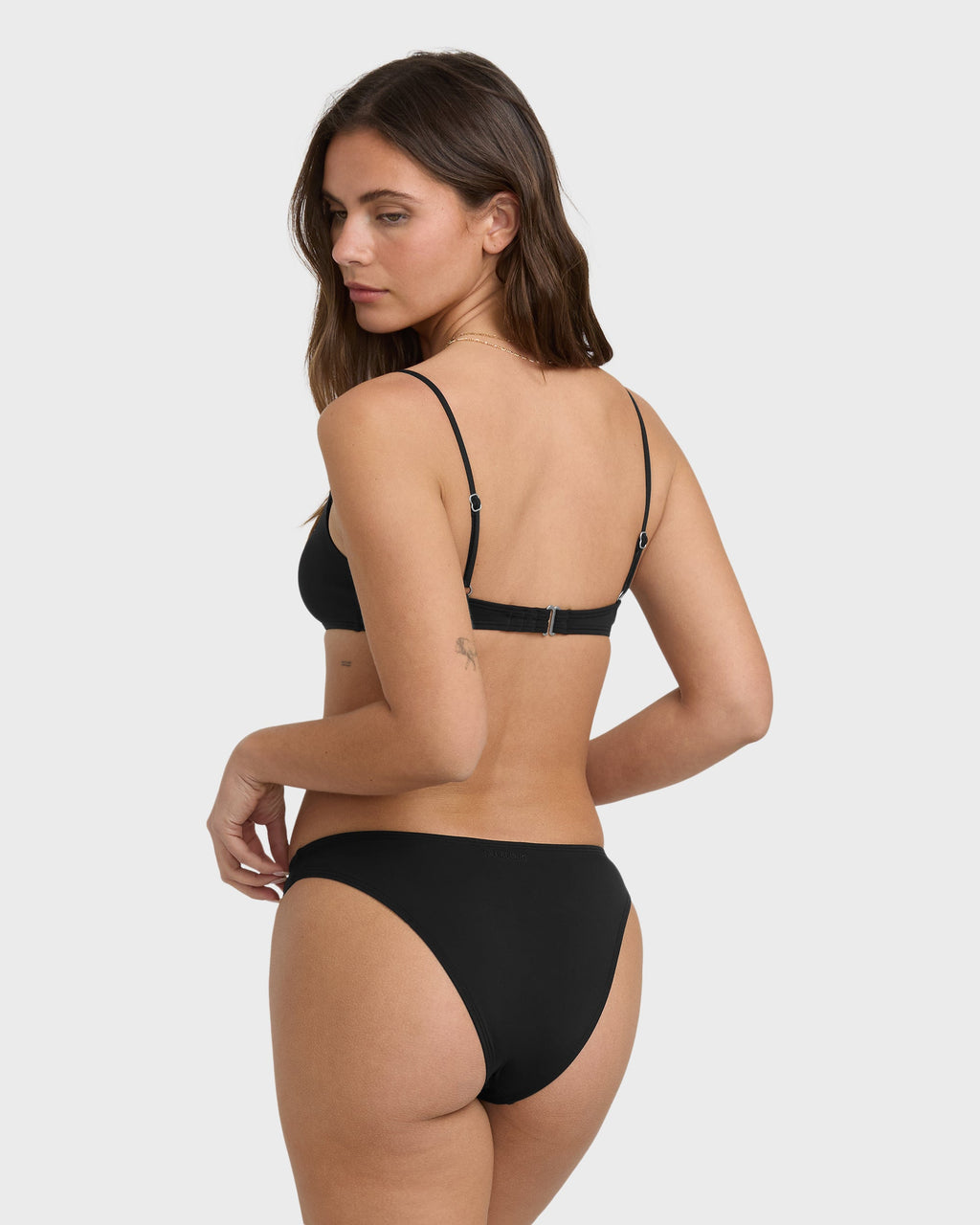 Sol Searcher Hike Medium Bikini Bottoms - Black Pebble