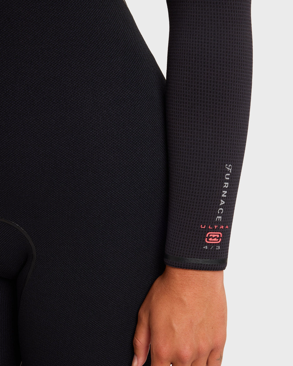 4/3mm Furnace Ultra GBS Hooded Chest Zip Full Wetsuit - Black