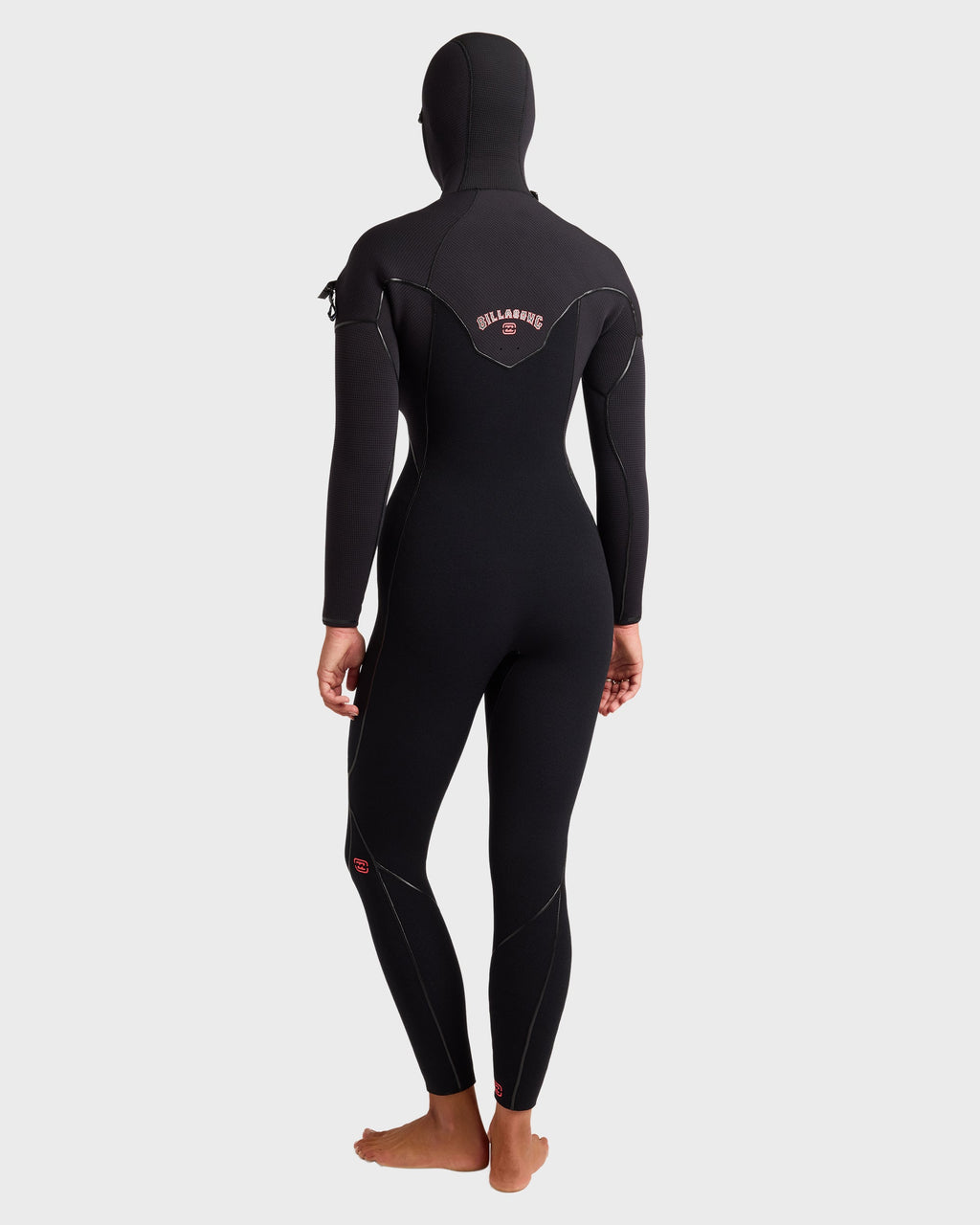 4/3mm Furnace Ultra GBS Hooded Chest Zip Full Wetsuit - Black