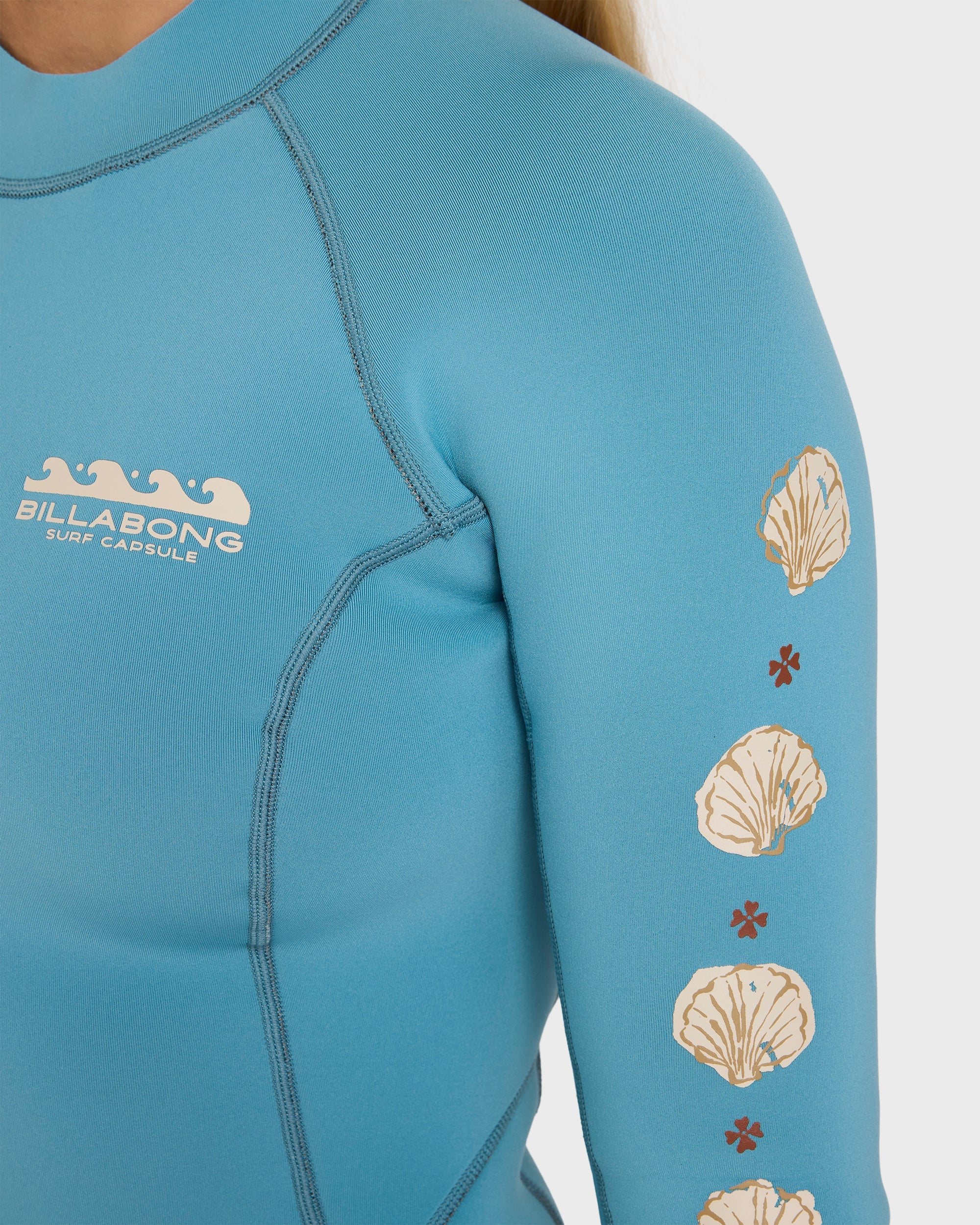 2mm Spring Fever Long Sleeve Springsuit - Surf Blue