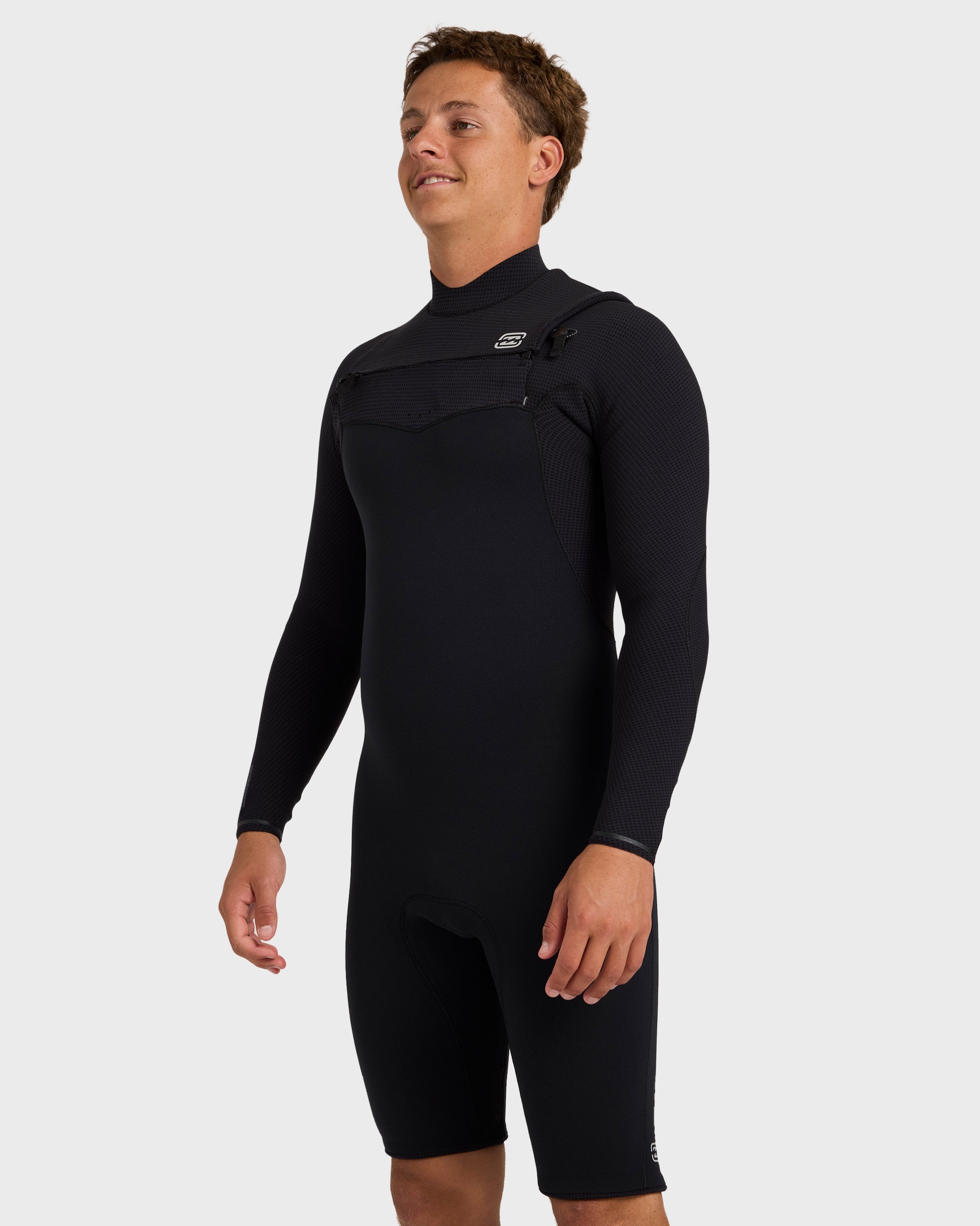 2/2mm Furnace Revo Chest Zip Long Sleeve Springsuit - Black