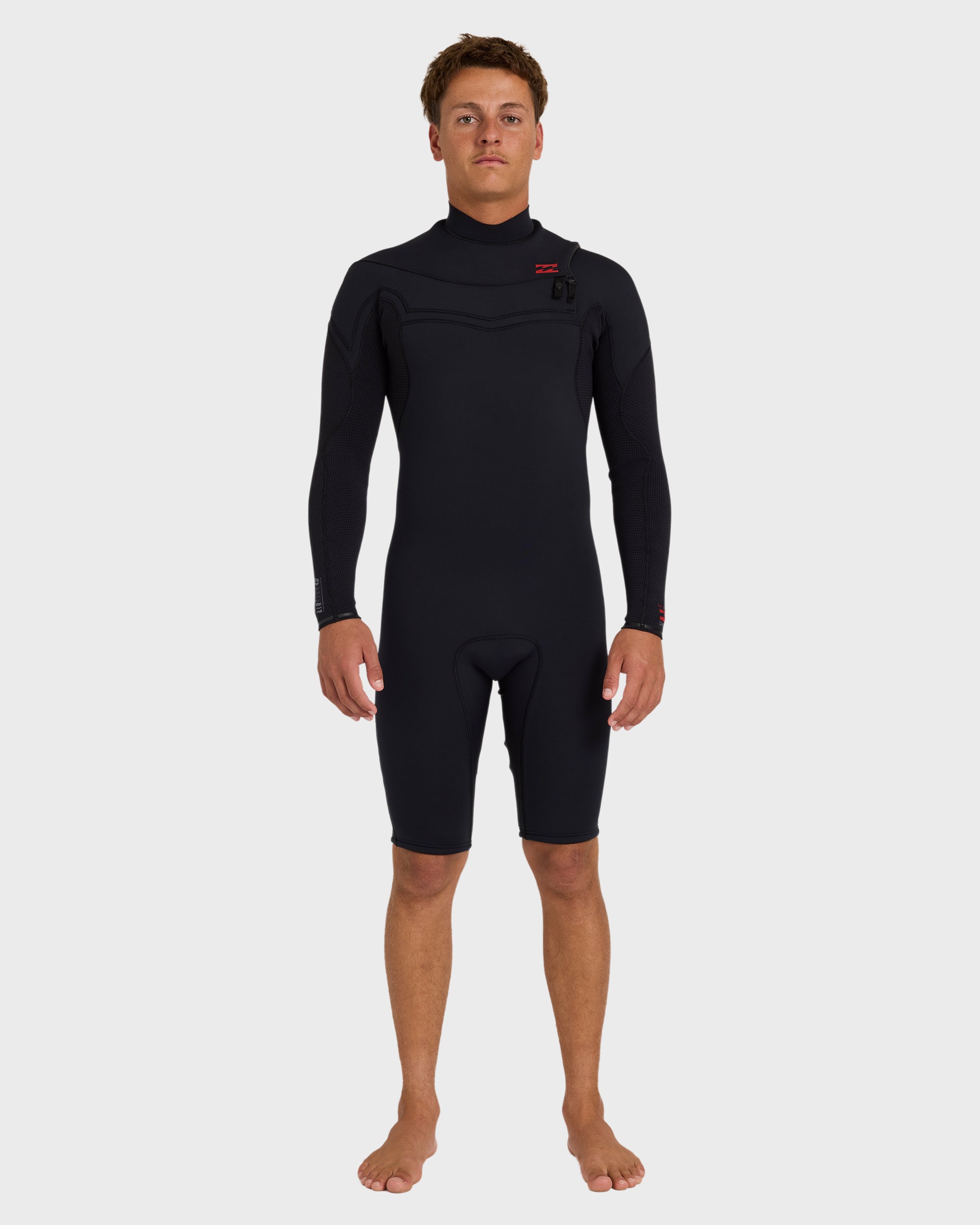 2/2mm Absolute Ultra Chest Zip Long Sleeve Springsuit - Black