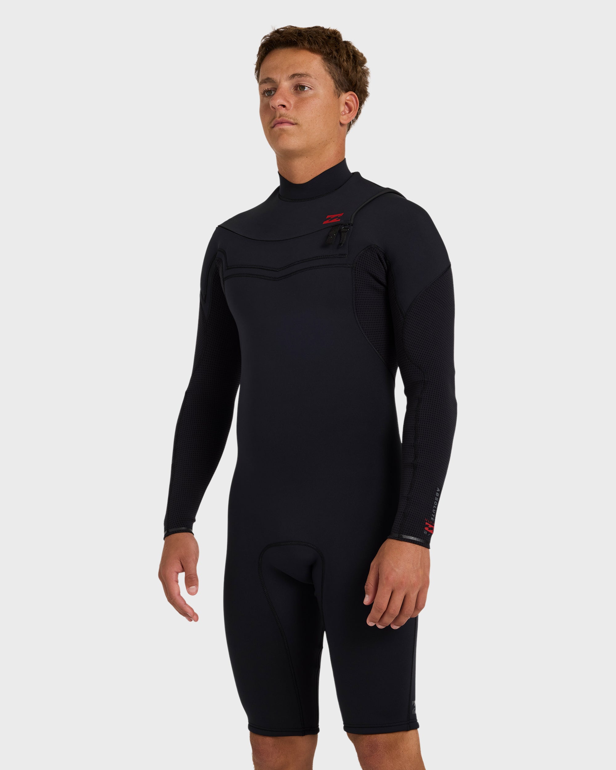 2/2mm Absolute Ultra Chest Zip Long Sleeve Springsuit - Black