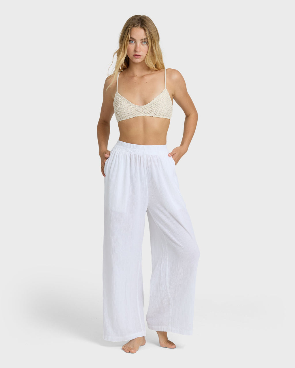 Follow Me Pants - Salt Crystal