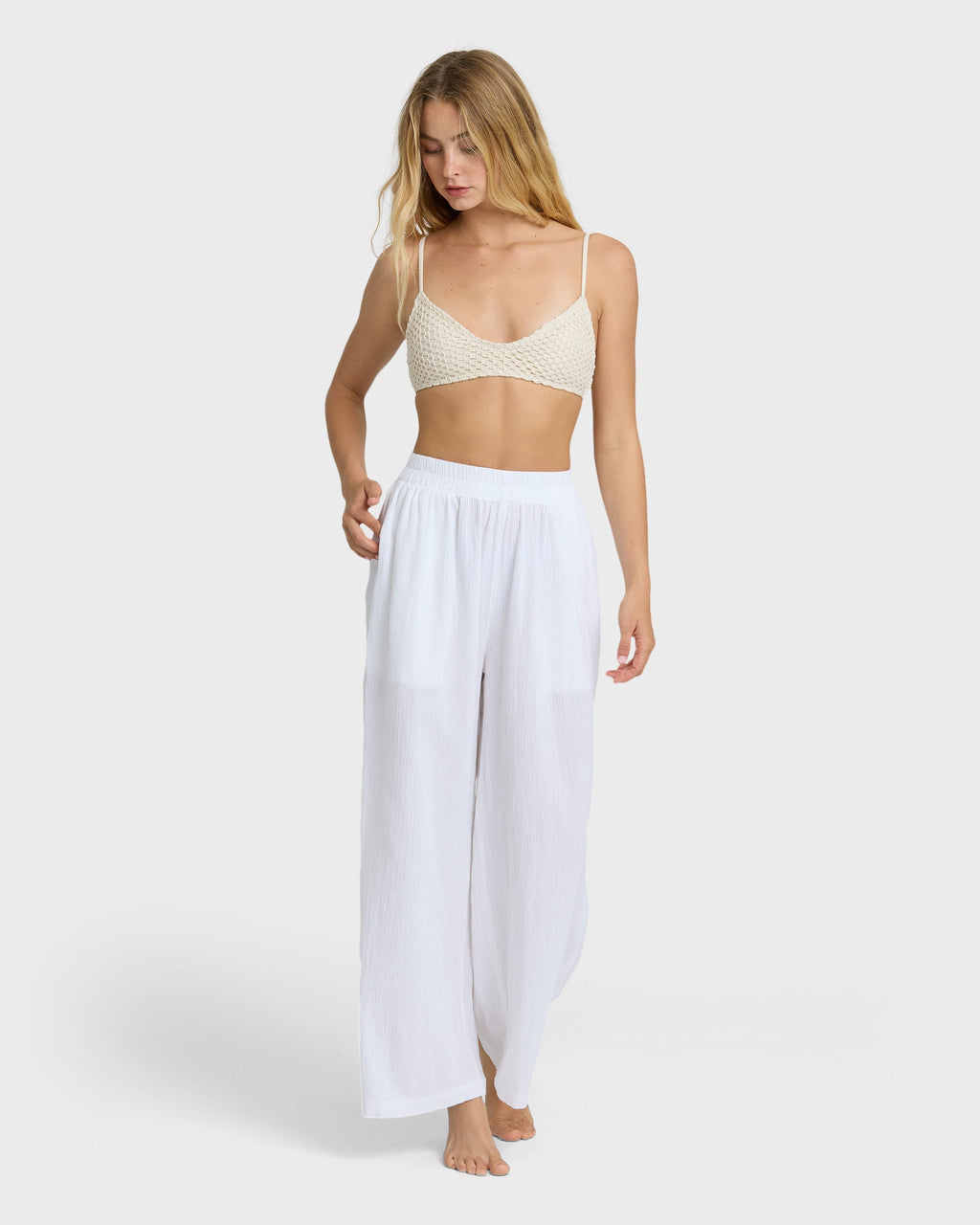 Follow Me Pants - Salt Crystal