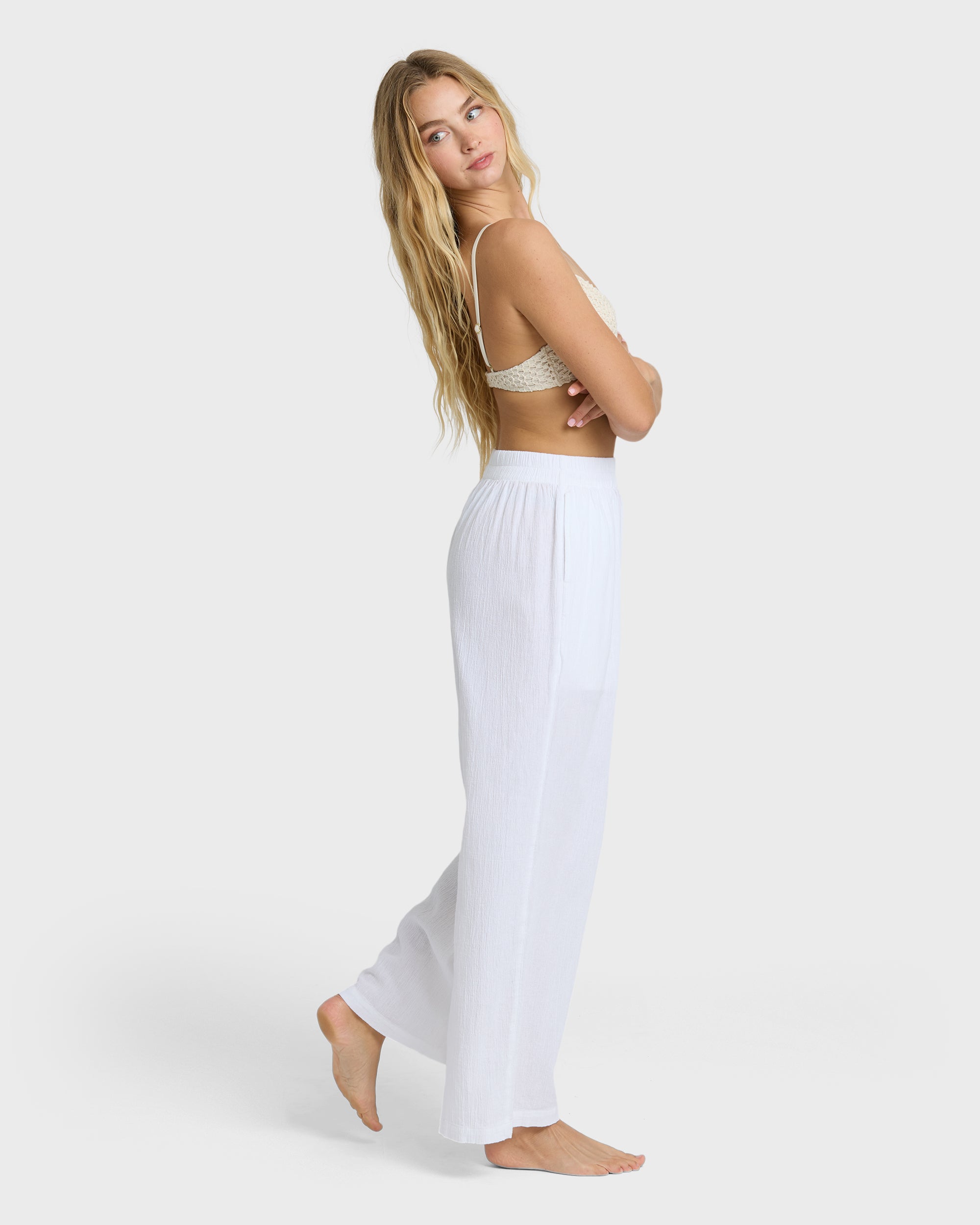 Follow Me Pants - Salt Crystal