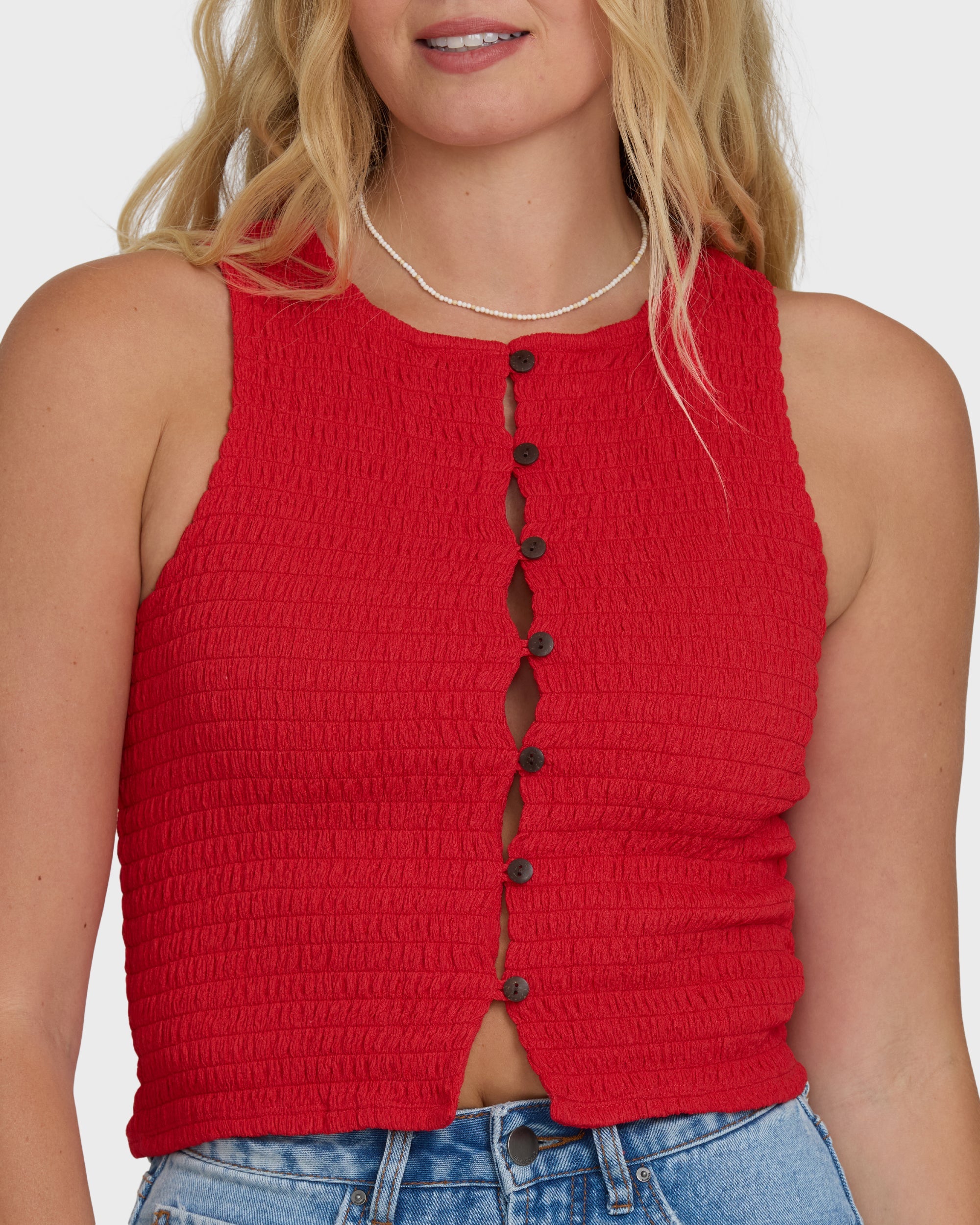 Kelsey Tank Top - Fiesta Red