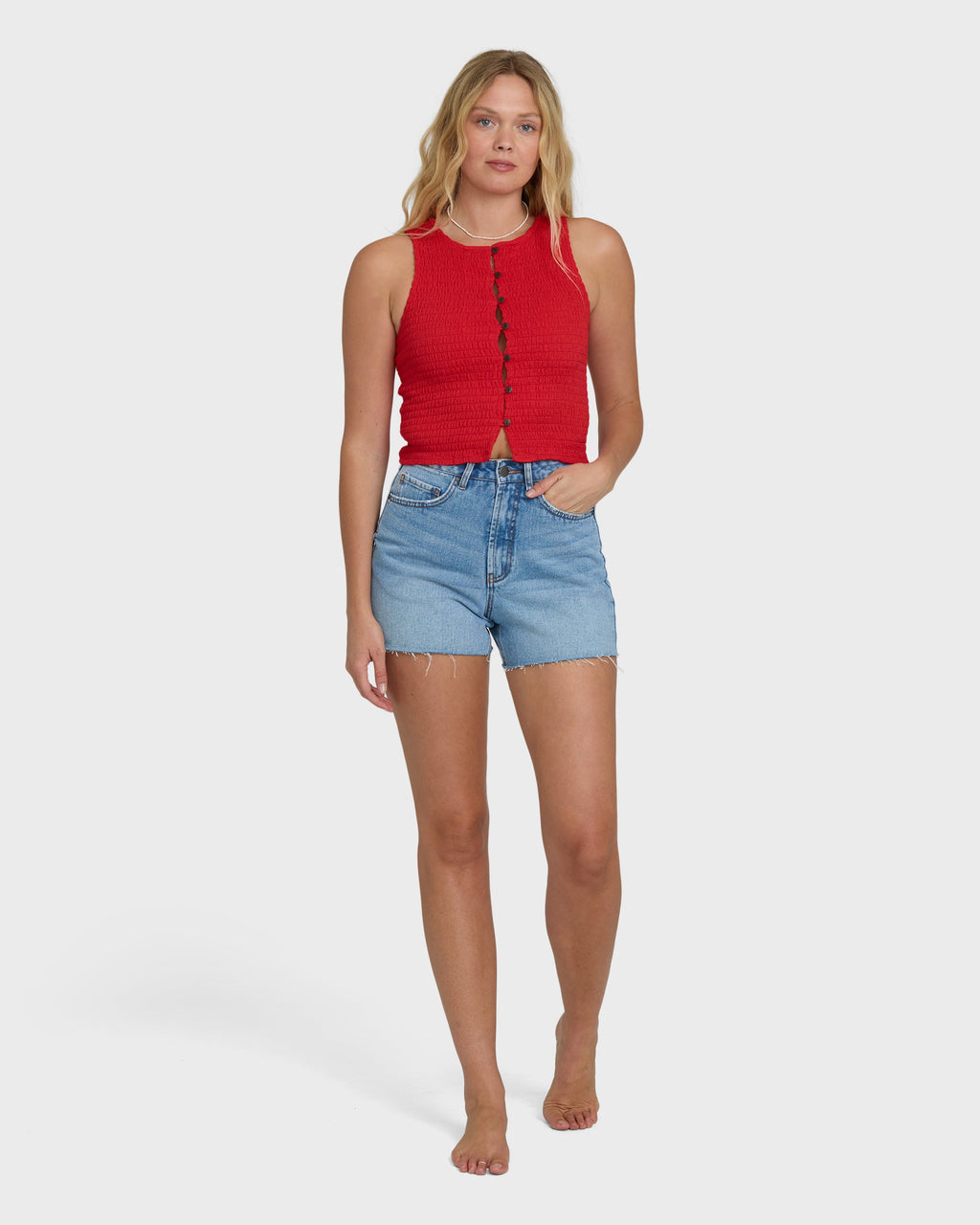 Kelsey Tank Top - Fiesta Red
