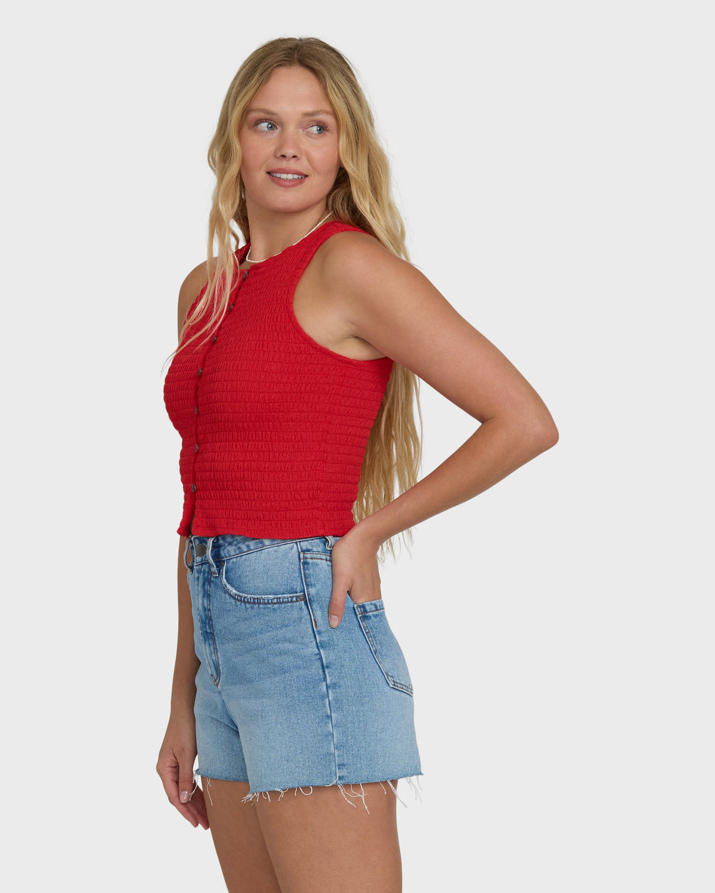 Kelsey Tank Top - Fiesta Red