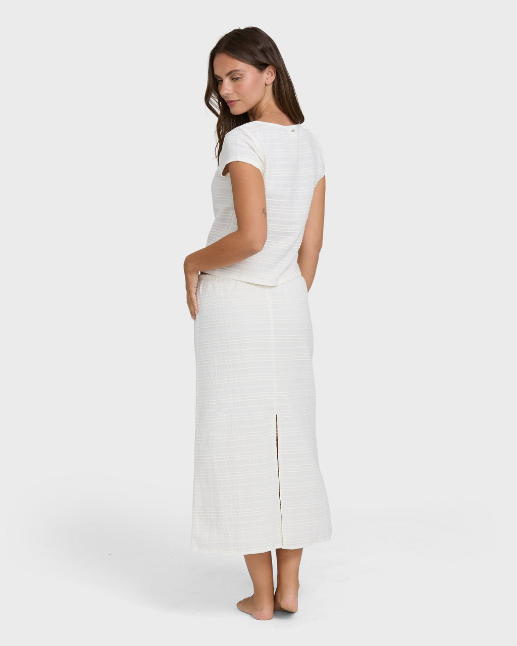 Your Call Maxi Skirt - Salt Crystal