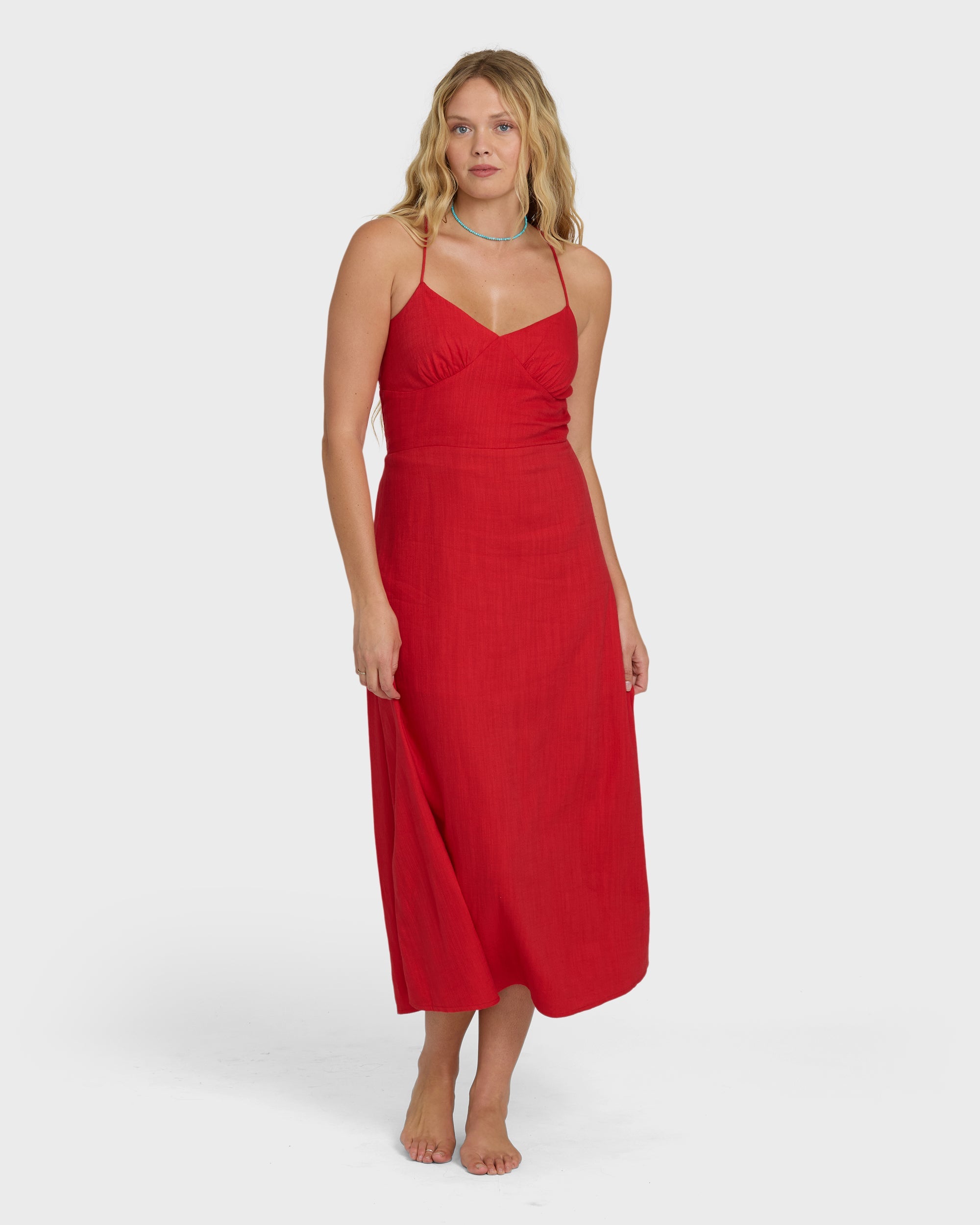 Take It Back Maxi Dress - Fiesta Red