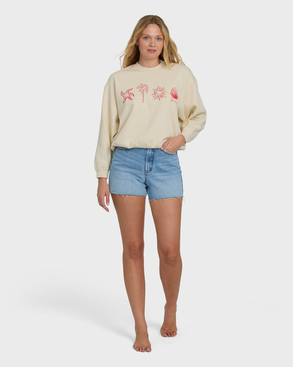 Treasure Cay Crewneck Sweatshirt - White Cap