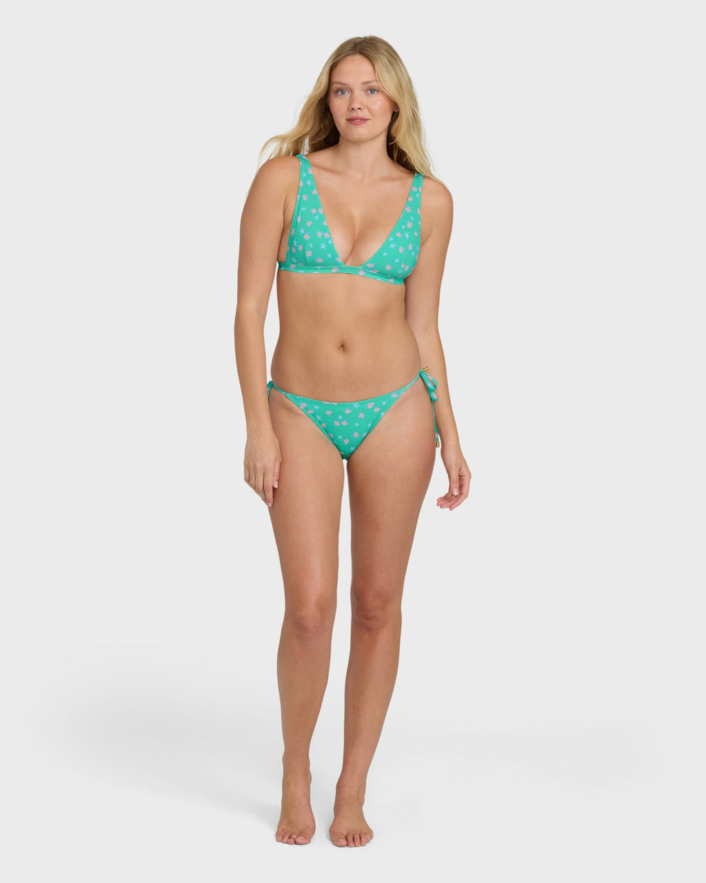 Ship Wrecked Tie-Side Tropic Bikini Bottoms - Green Tropics