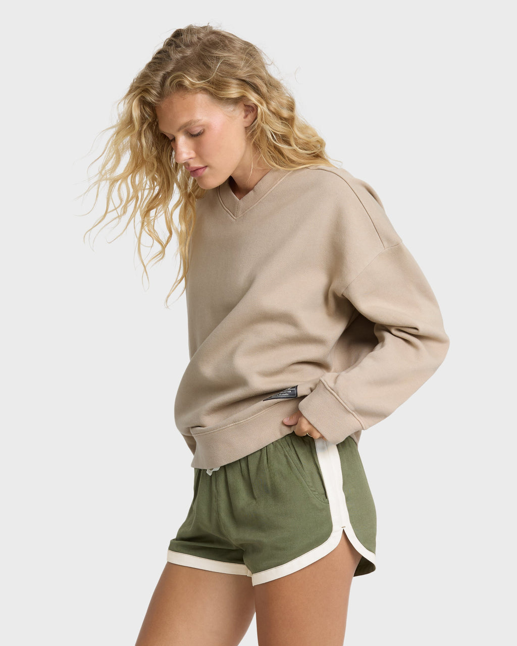 Road Trippin Woven Shorts - Canteen