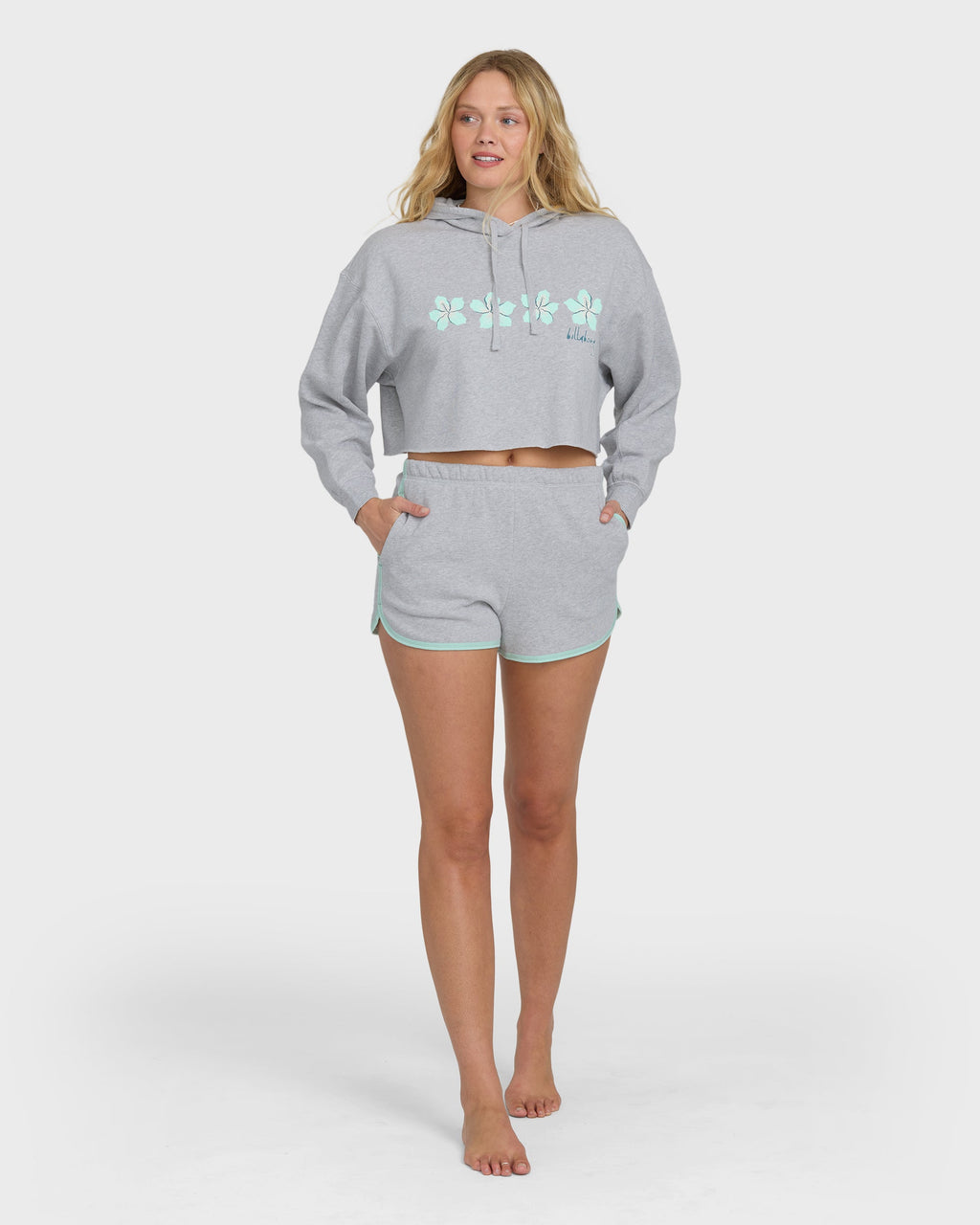 Palmer Fleece Shorts - Heather Gray