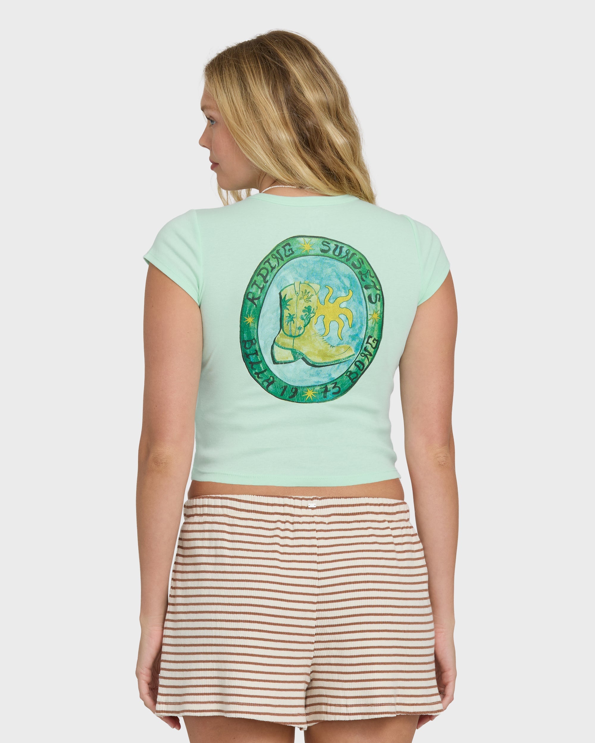 World Wanderer Short Sleeve Knit T-Shirt - Agave