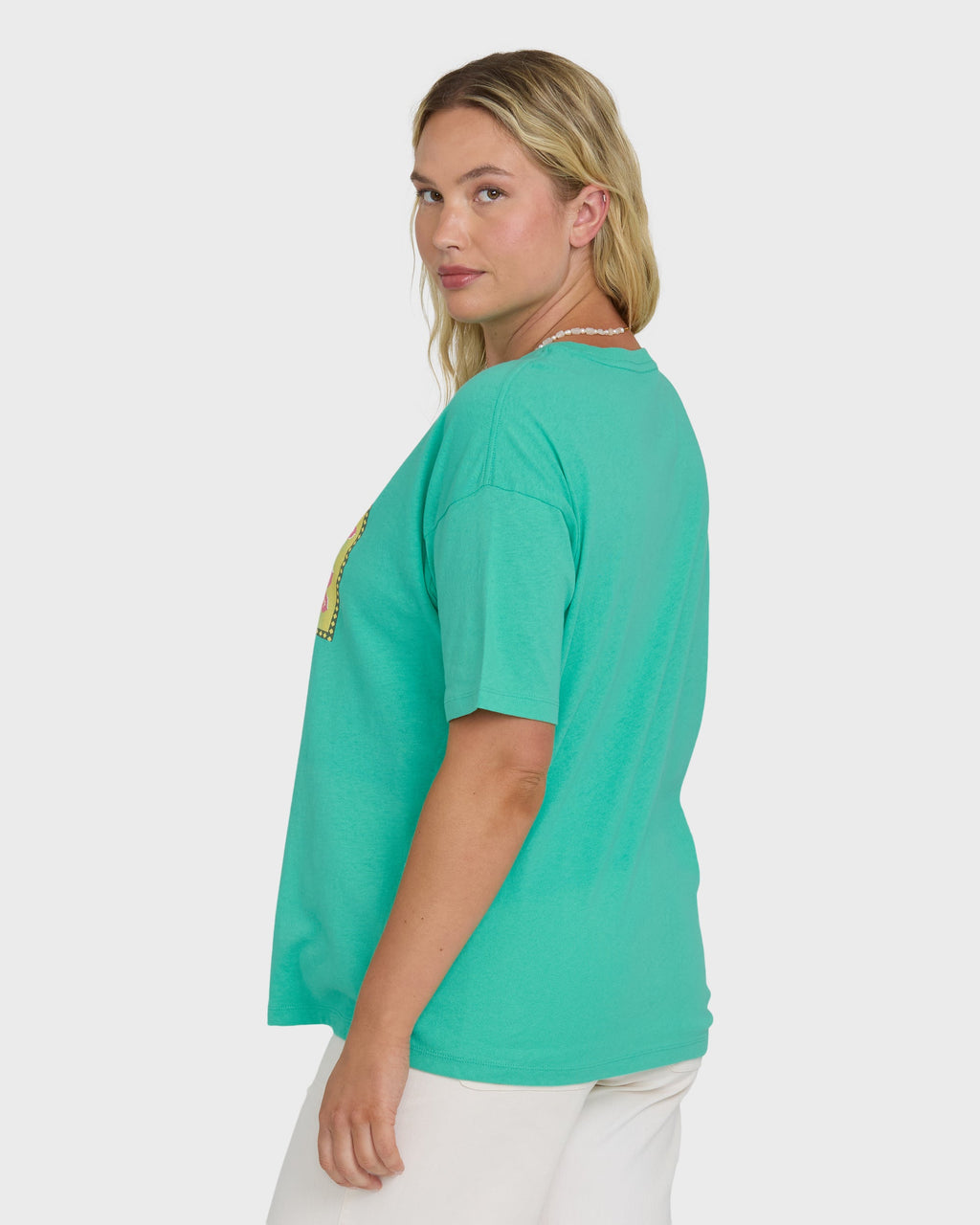 Summer Heat Short Sleeve Knit Graphic T-Shirt - Green Tropics
