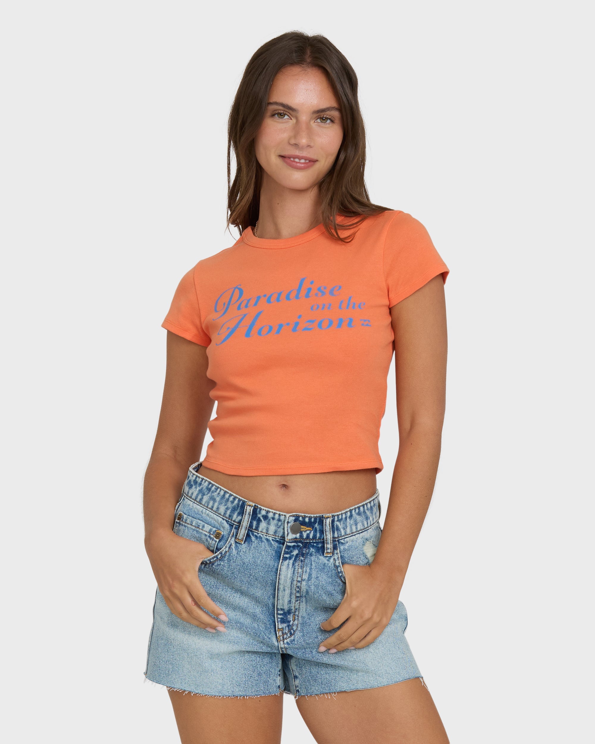 Paradise Horizon Short Sleeve T-Shirt - Saffron