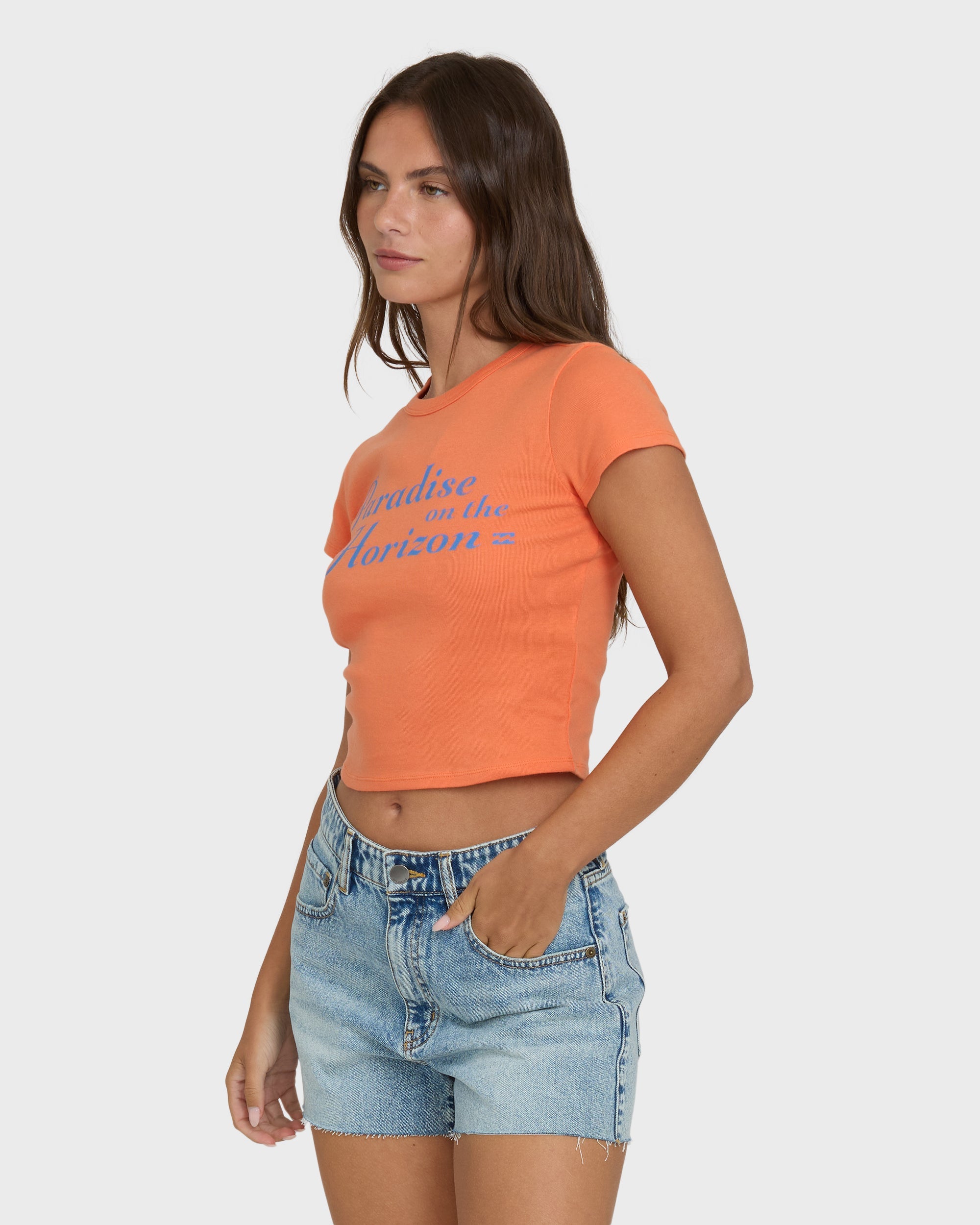 Paradise Horizon Short Sleeve T-Shirt - Saffron