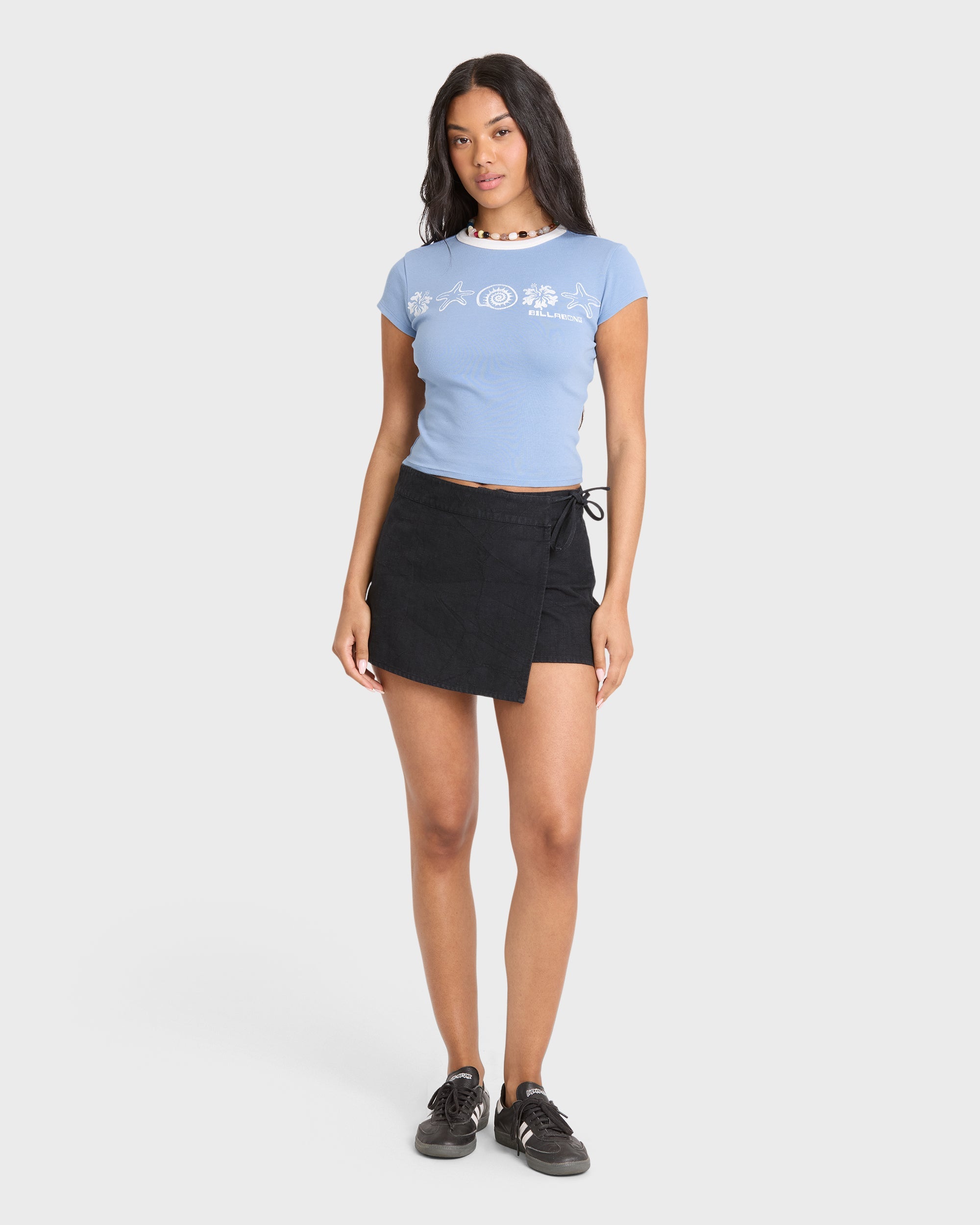 Sand Drifter Short Sleeve Cotton T-Shirt - Blue Horizon