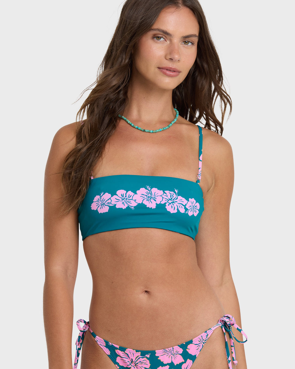Mahalo Baby Reversible Tully Tube Bikini Top - Deep Lagoon