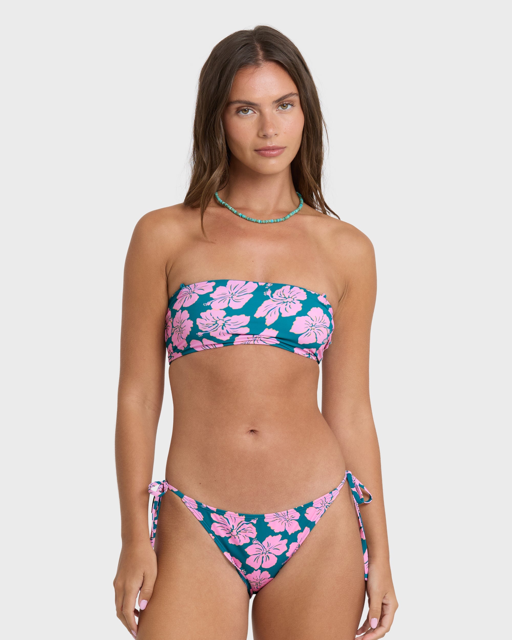 Mahalo Baby Reversible Tully Tube Bikini Top - Deep Lagoon