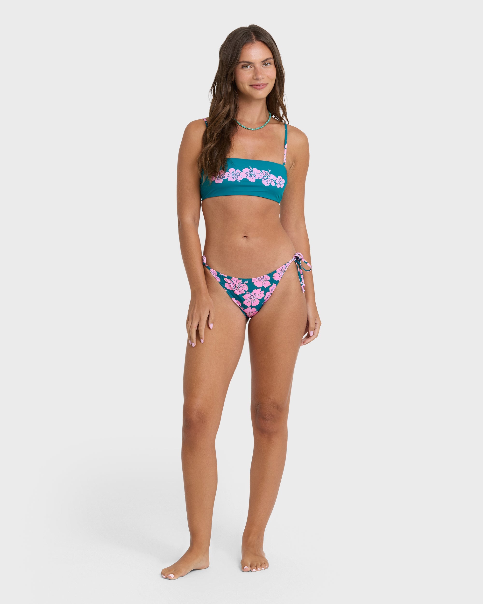 Mahalo Baby Reversible Tully Tube Bikini Top - Deep Lagoon