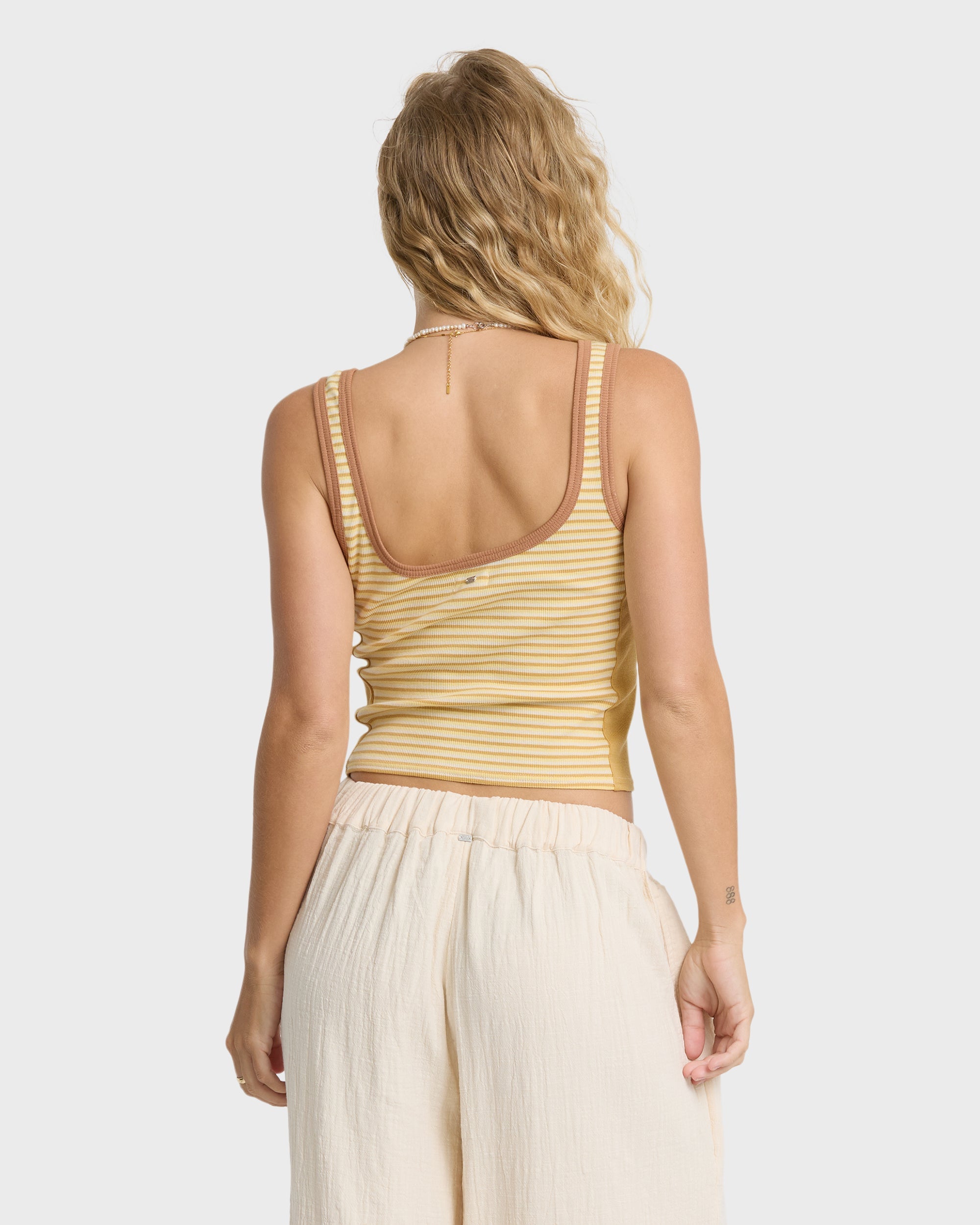Beach It Tank Top - Curry