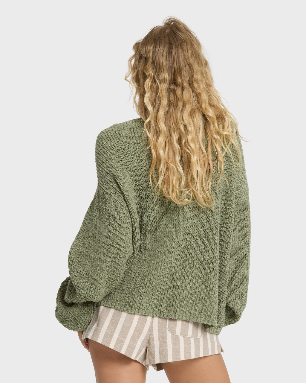 Open Air Crewneck Sweater - Army Green