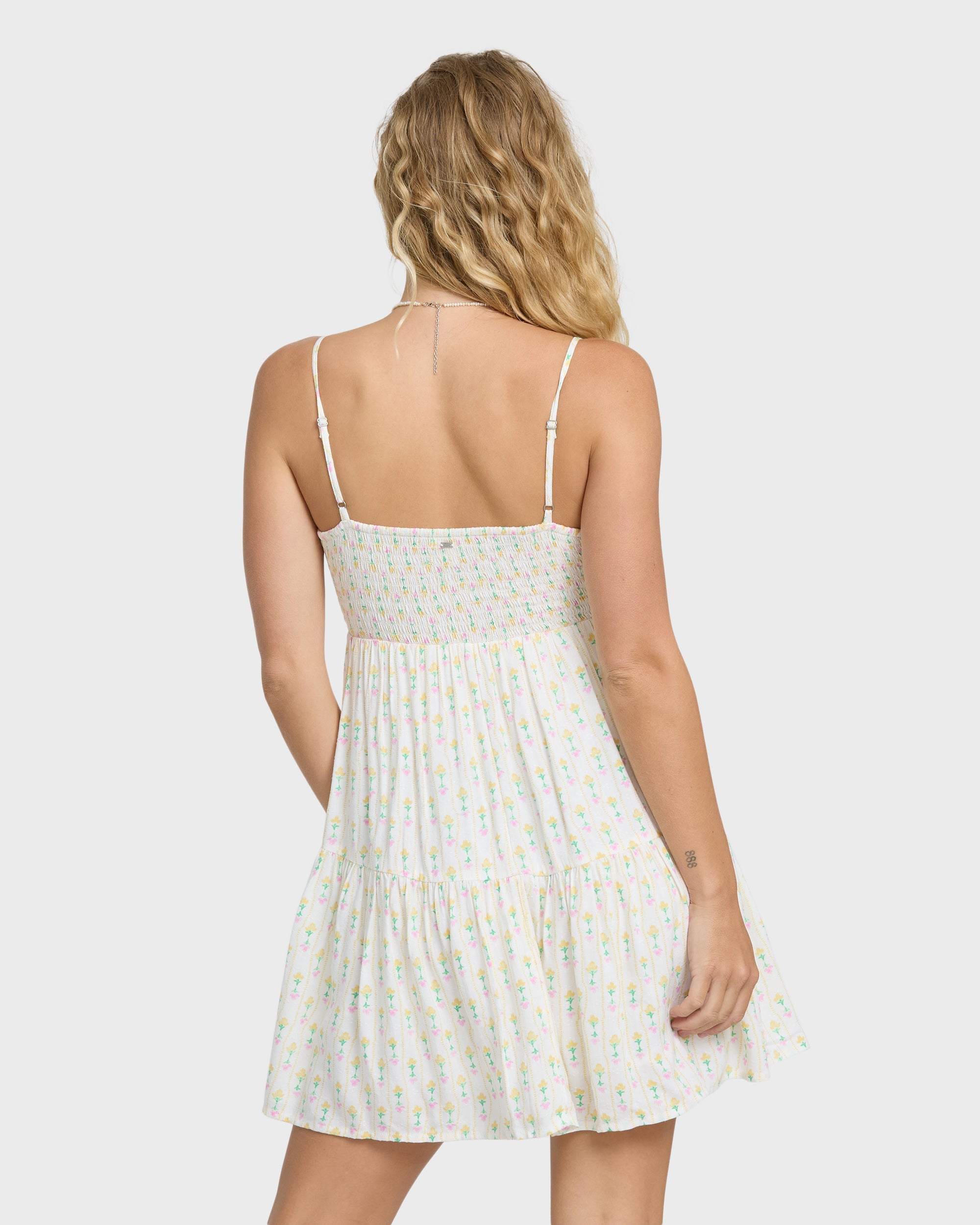 Prairie Days Mini Dress - Salt Crystal