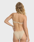 Wavey Daze Maui Medium Bikini Bottoms - Cobblestone