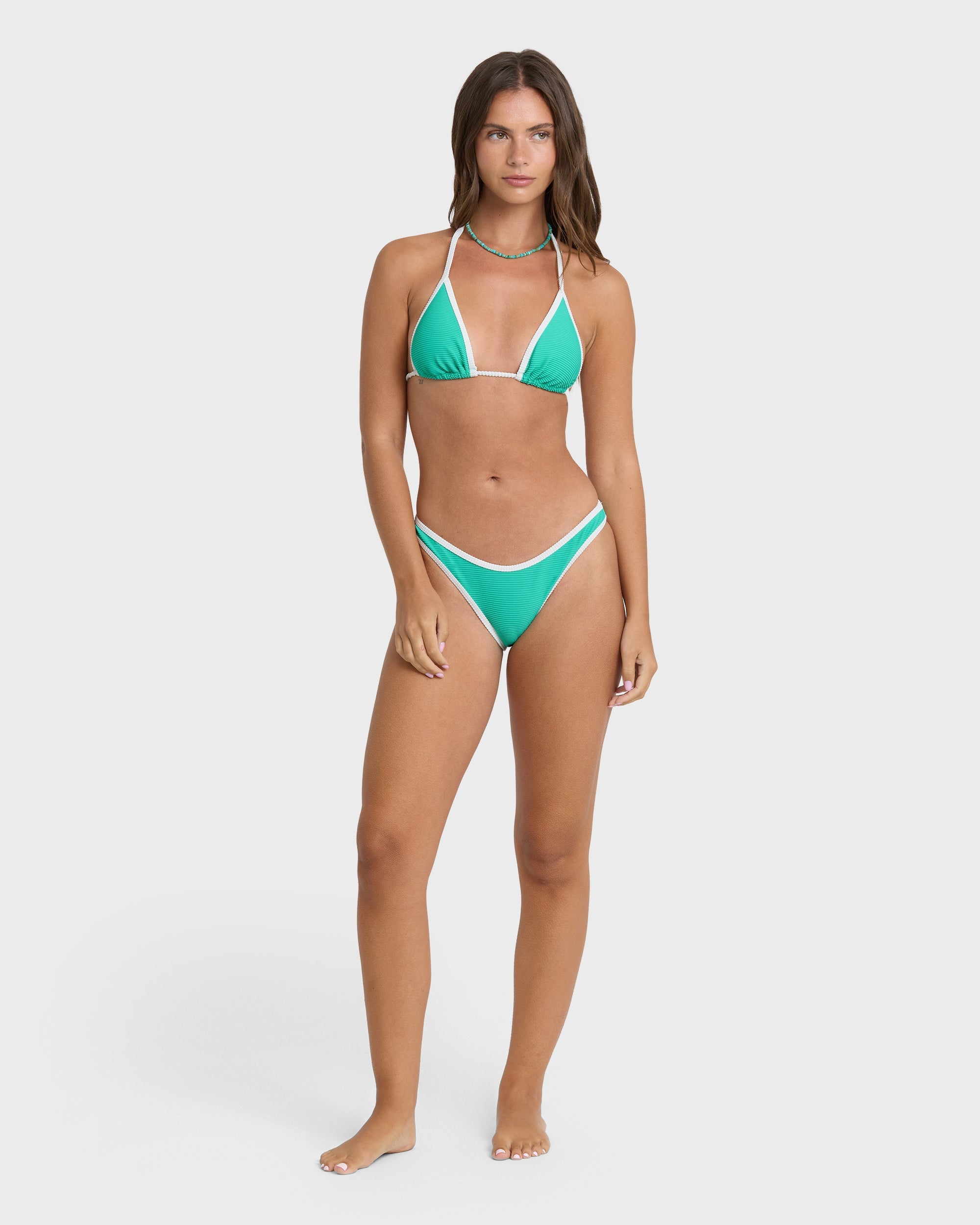 Tanlines Bound Hike Medium Bikini Bottoms - Paradise Green
