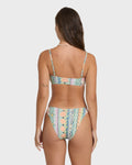 Tide Pool Maui Medium Bikini Bottoms - Light Blue Multi