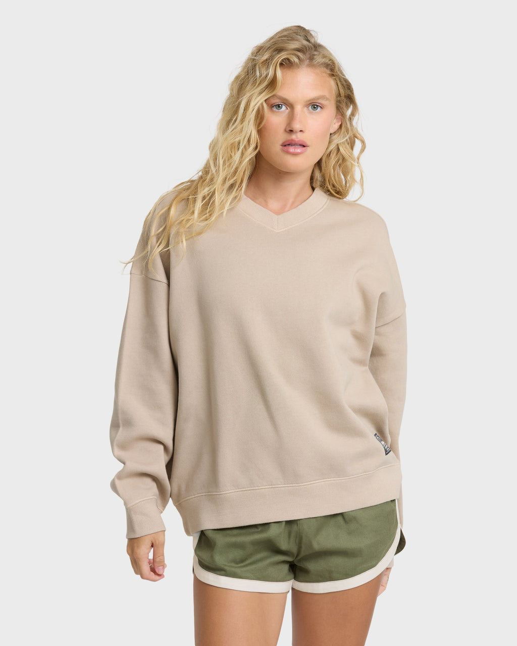 That Life V-Neck Sweatshirt - Cobblestone