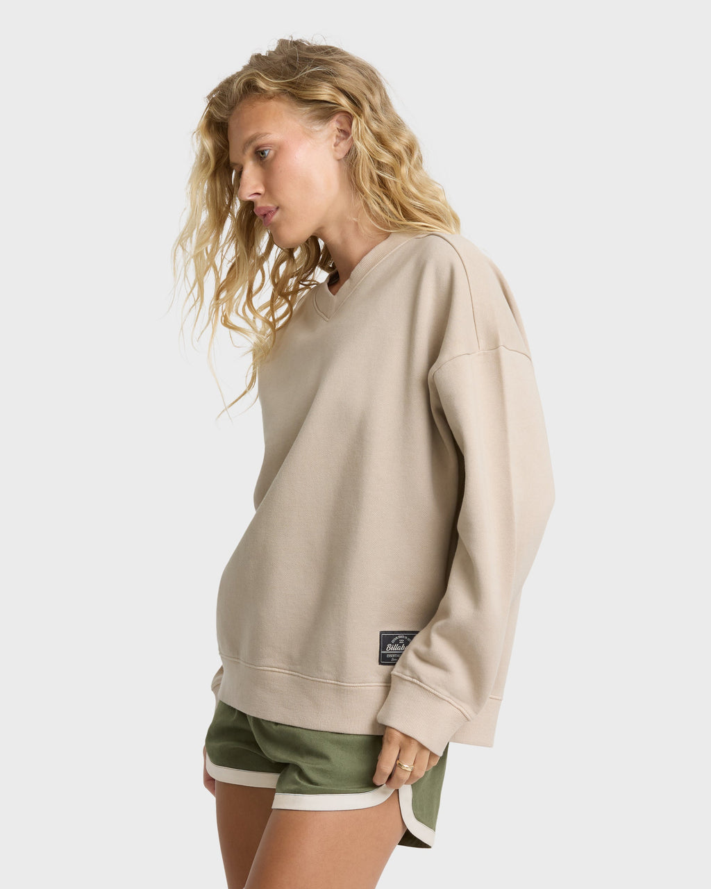 That Life V-Neck Sweatshirt - Cobblestone