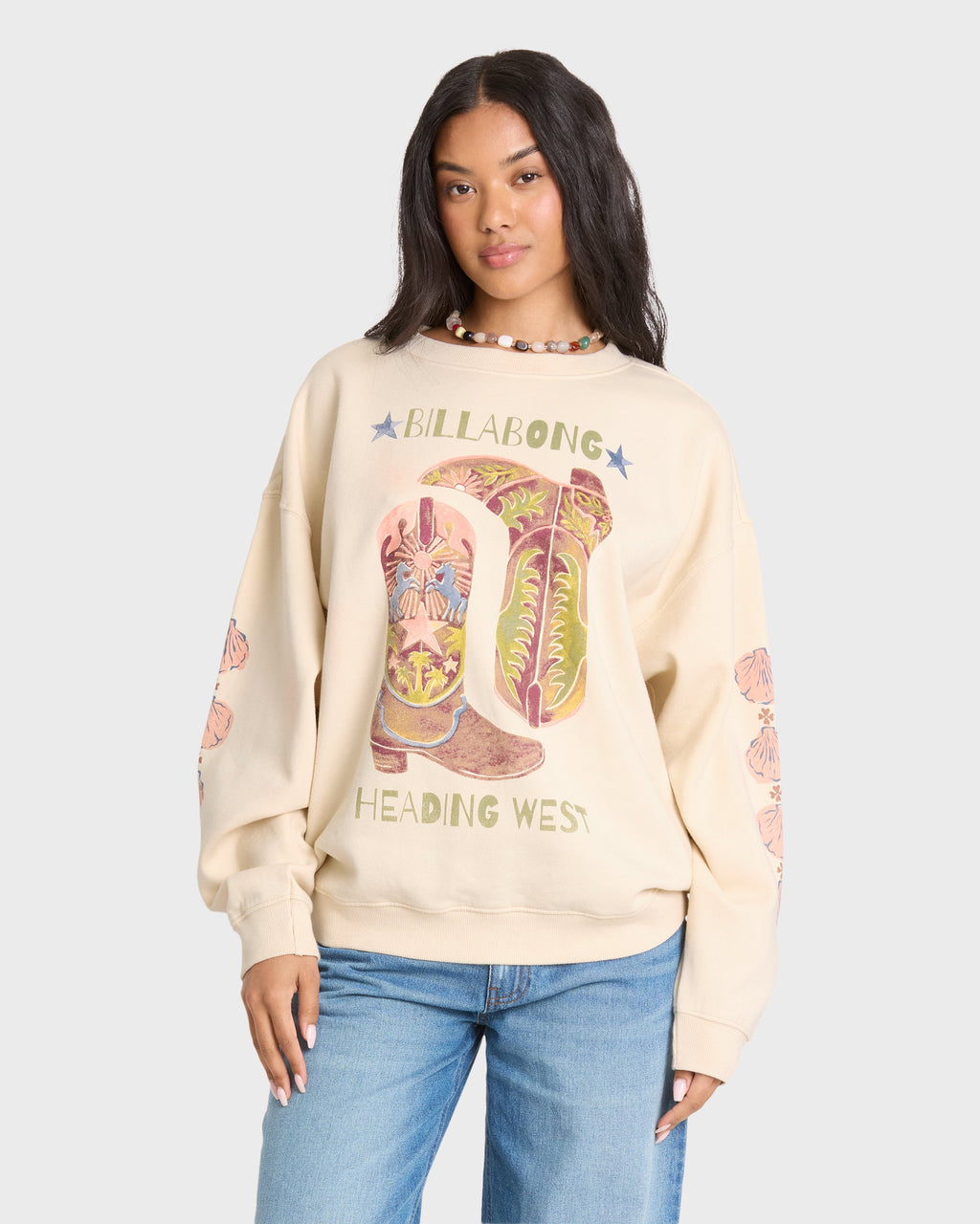 Ride In Crewneck Sweatshirt - White Cap
