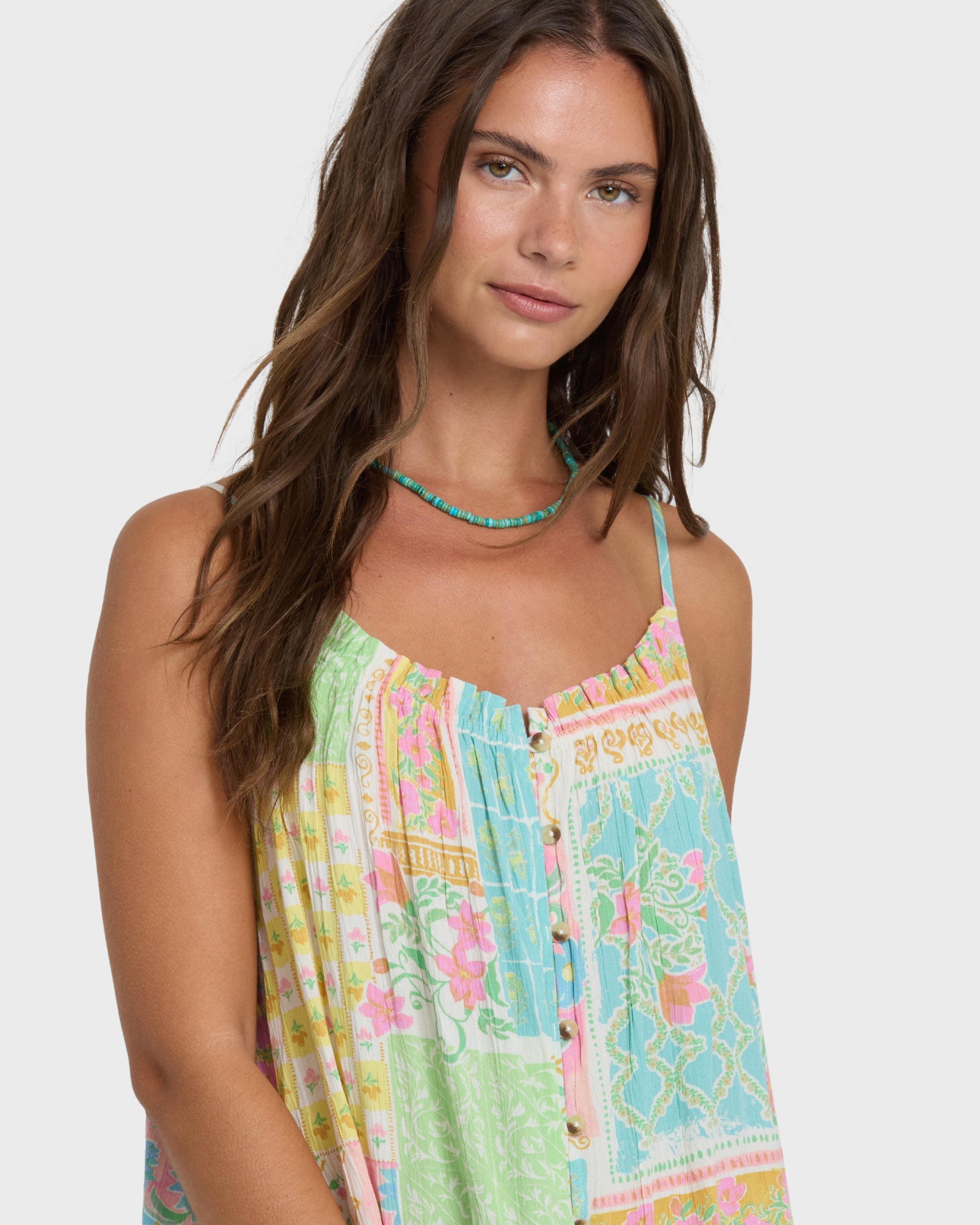Perla Maxi Dress - White Multi