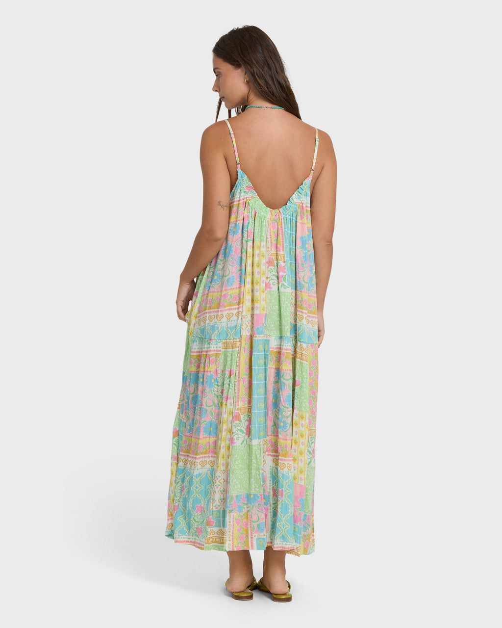 Perla Maxi Dress - White Multi